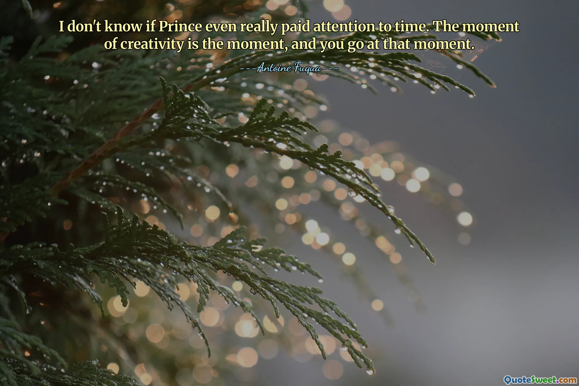 Nie wiem, czy Prince w ogóle przywiązywał wagę do czasu. Moment kreatywności jest momentem i w tym momencie odchodzisz.