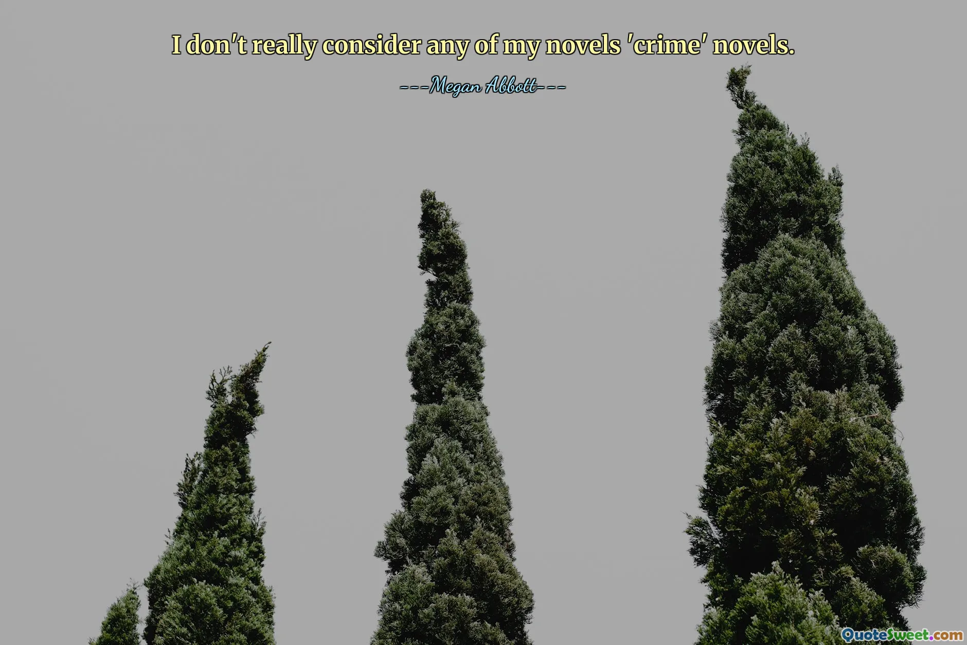 I don't really consider any of my novels 'crime' novels.