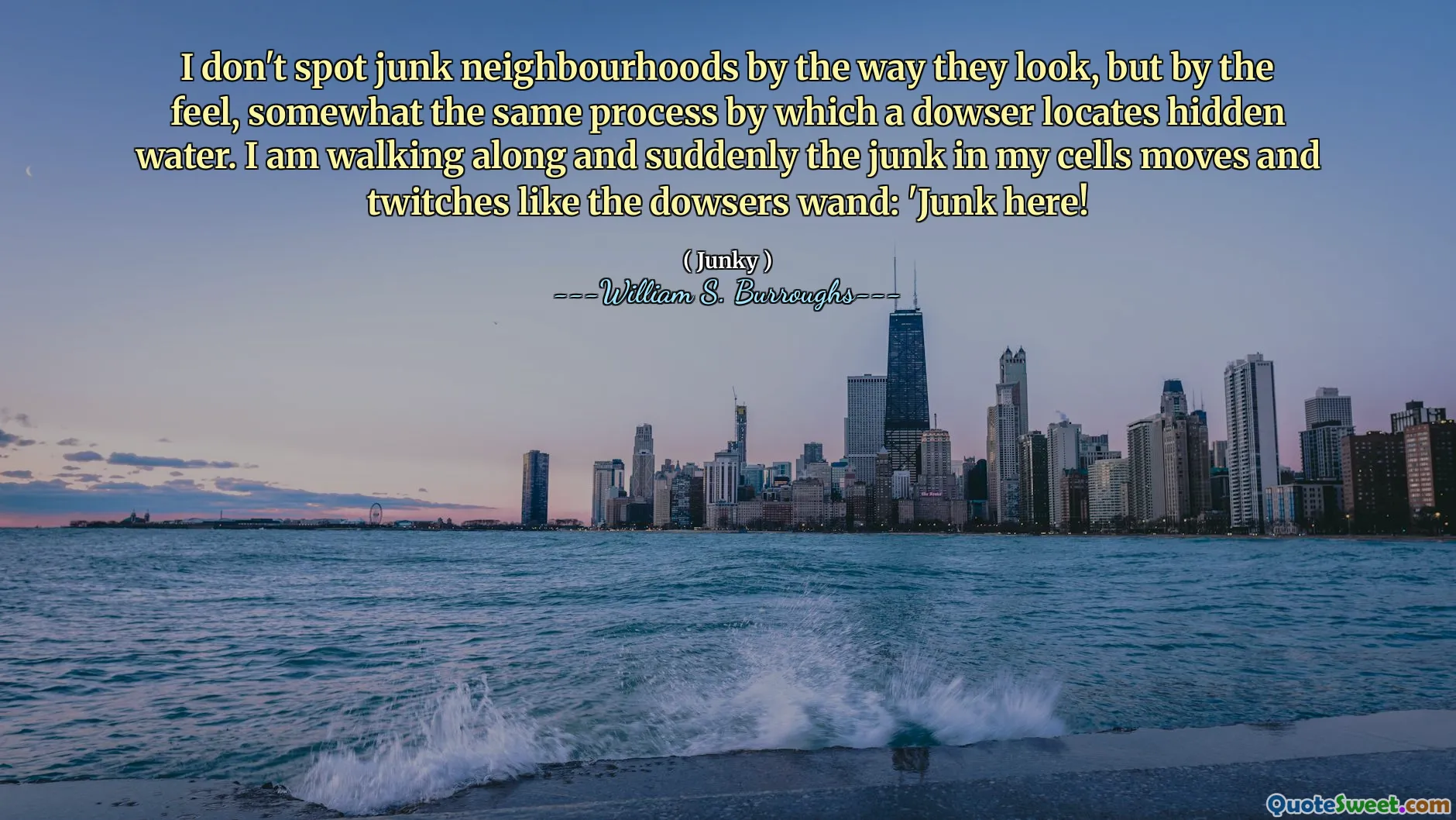 我不会以它们的外观发现垃圾邻居，而是通过这种感觉，与Dowser一起定位隐藏水的过程相同。我正在走来走去，突然在牢房中的垃圾移动，然后像Dowsers魔杖一样抽搐：'这里的垃圾！