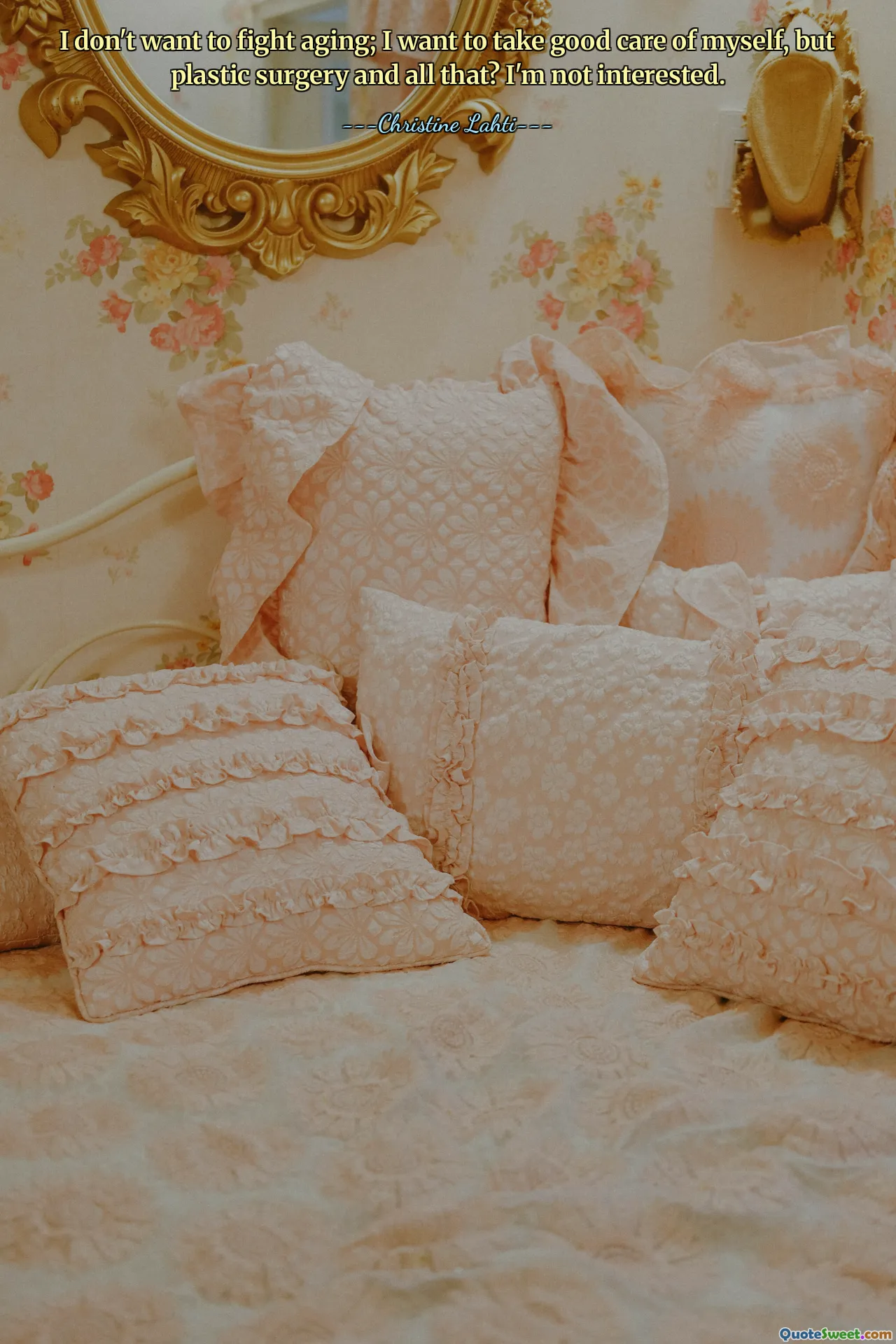 لا أريد أن أحارب الشيخوخة؛ أريد أن أعتني بنفسي جيداً، لكن الجراحة التجميلية وكل ذلك؟ أنا لست مهتم