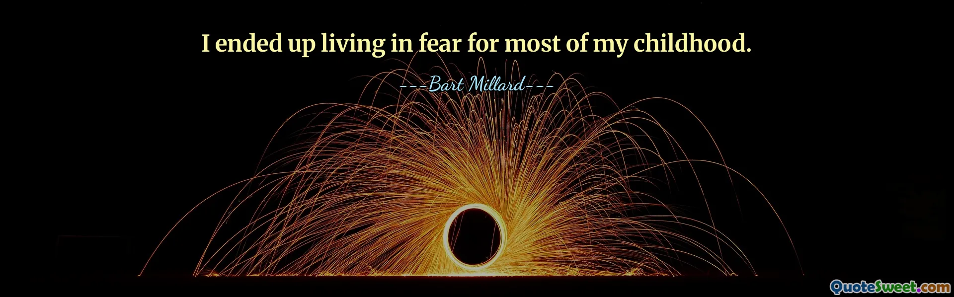 Ho finito per vivere nella paura per gran parte della mia infanzia.