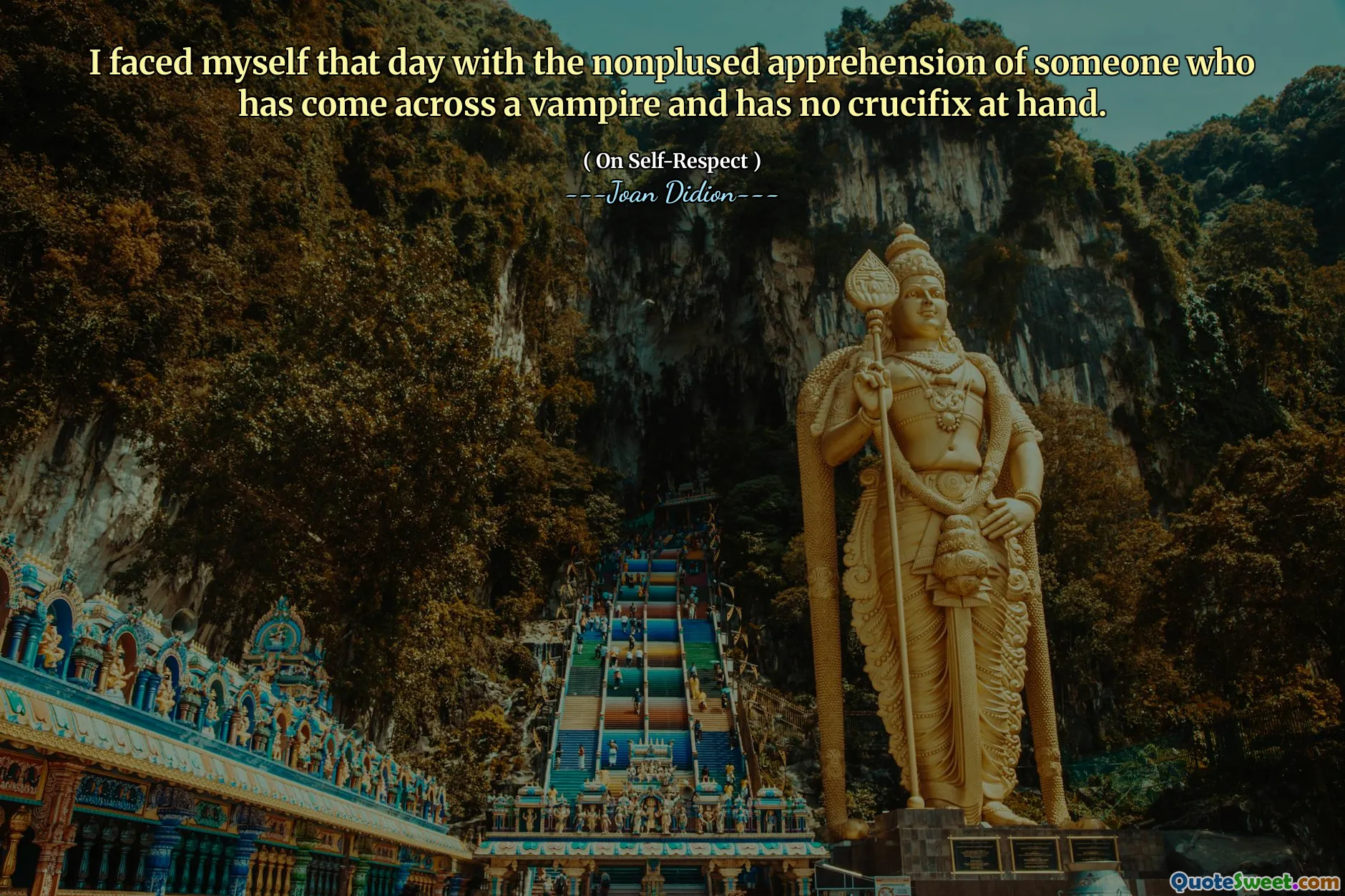 Jag mötte mig själv den dagen med den icke -plundra uppfattningen av någon som har stött på en vampyr och inte har någon korsfix till hands.