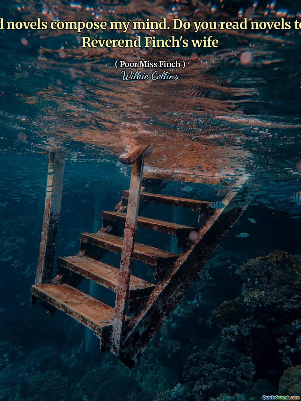 I find novels compose my mind. Do you read novels too? - Reverend Finch's wife