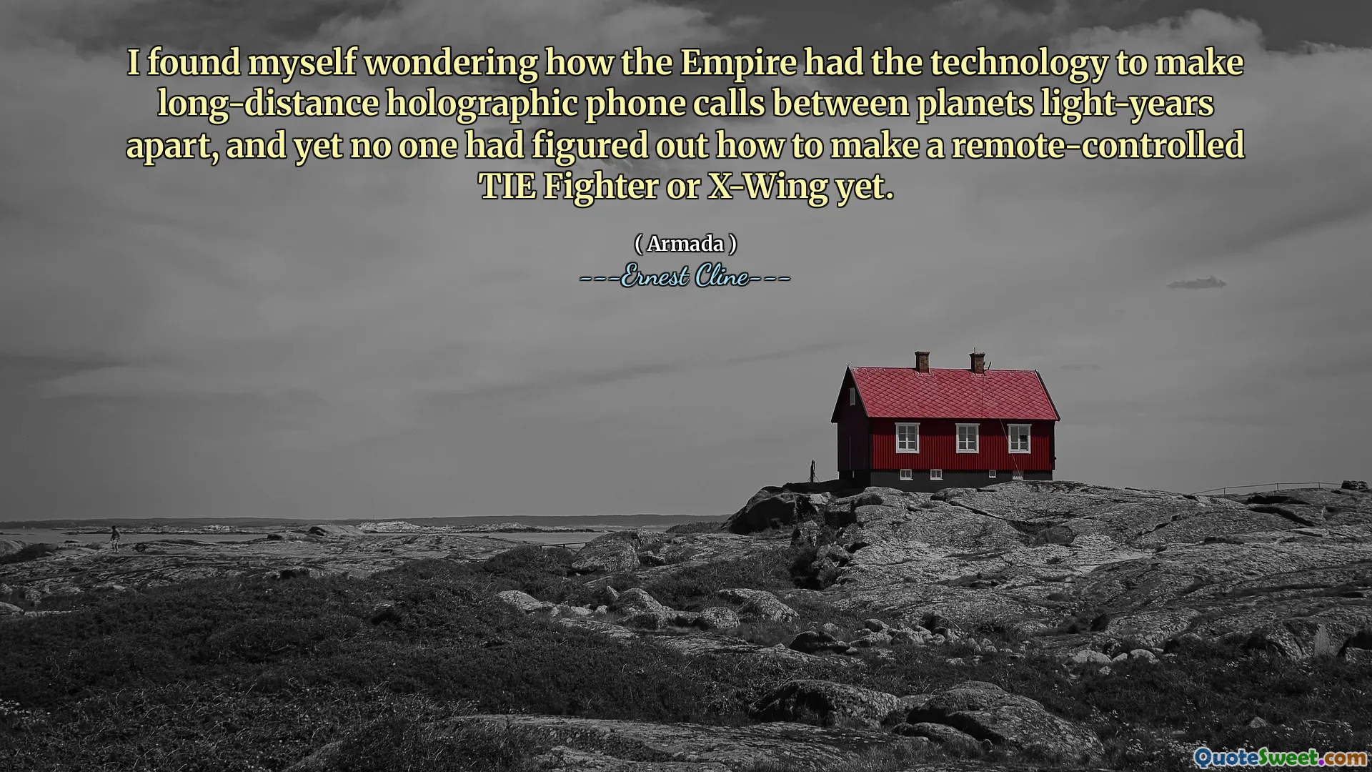 I found myself wondering how the Empire had the technology to make long-distance holographic phone calls between planets light-years apart, and yet no one had figured out how to make a remote-controlled TIE Fighter or X-Wing yet.