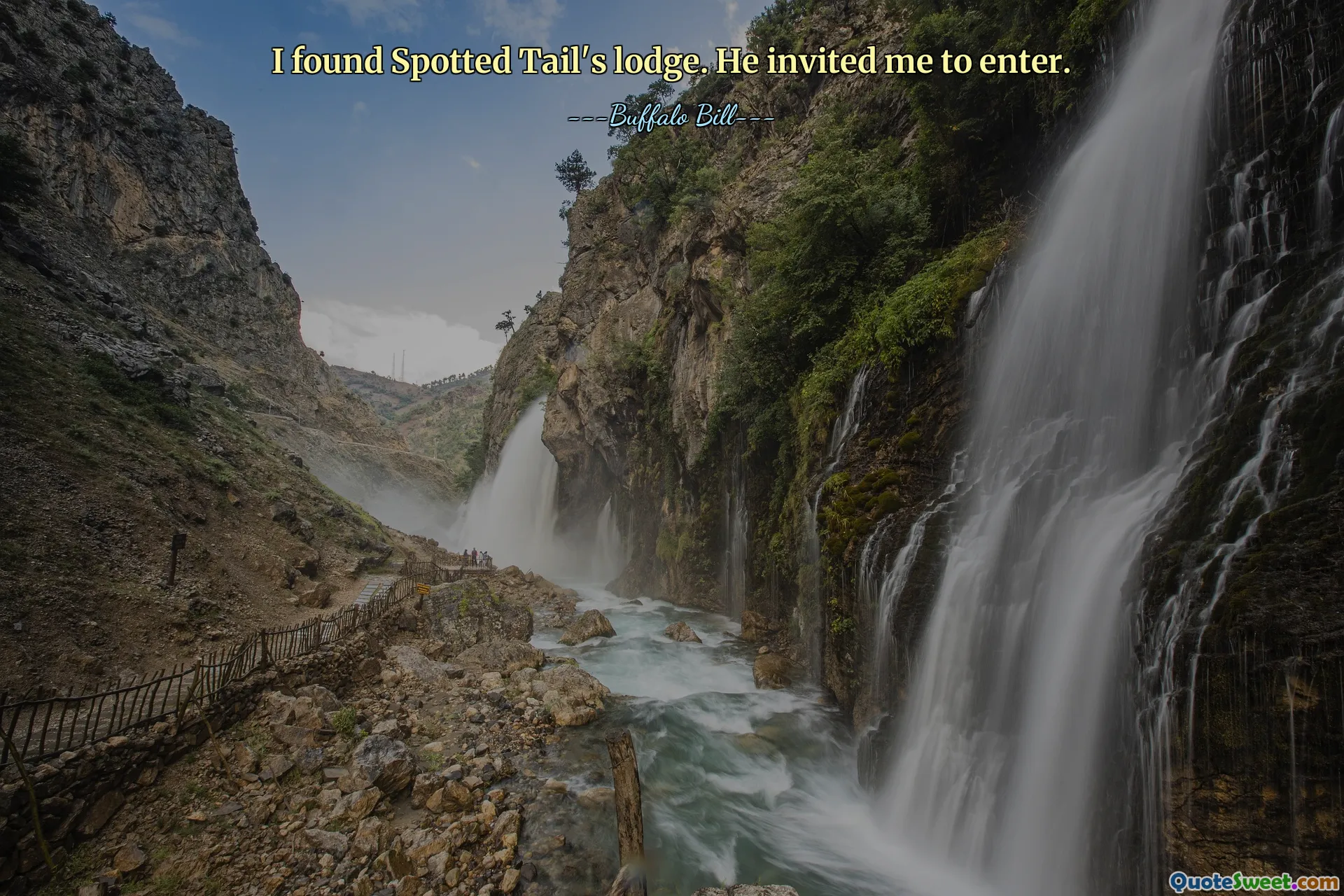 I found Spotted Tail's lodge. He invited me to enter.