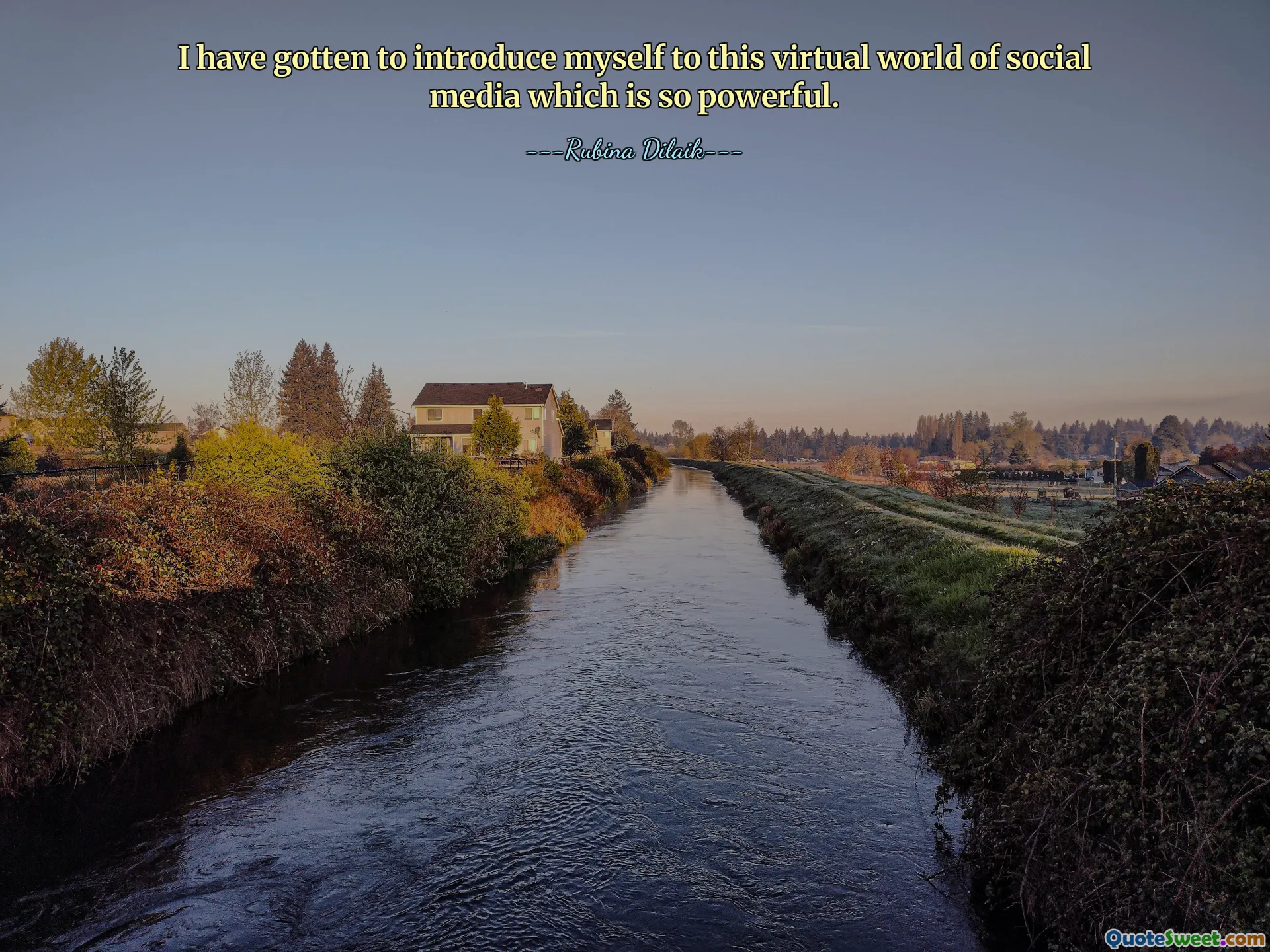 Jeg har fått introdusere meg selv for denne virtuelle verdenen av sosiale medier som er så kraftig.