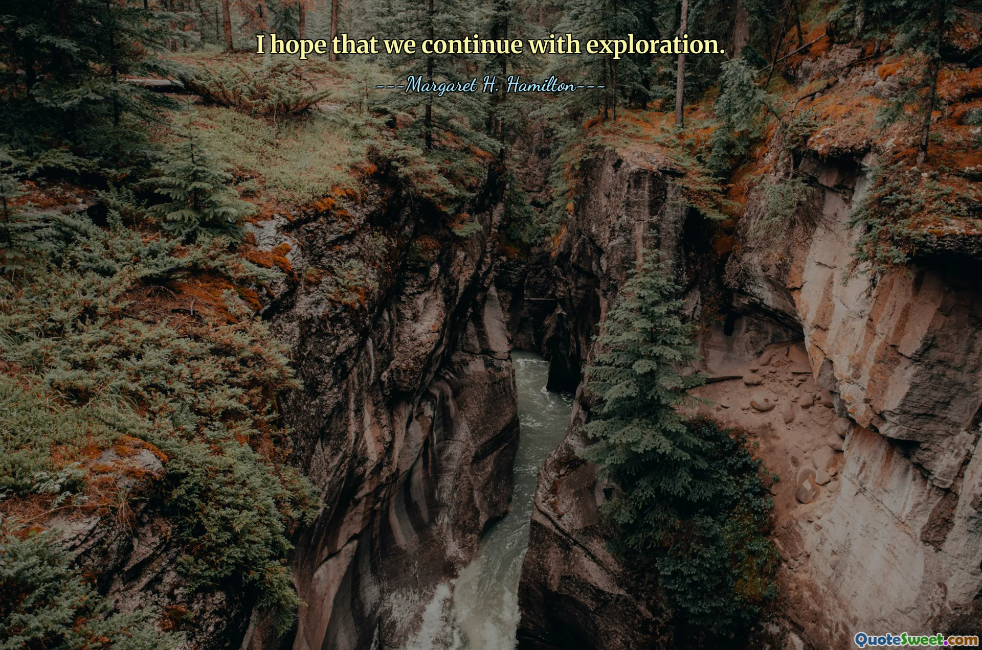 I hope that we continue with exploration.