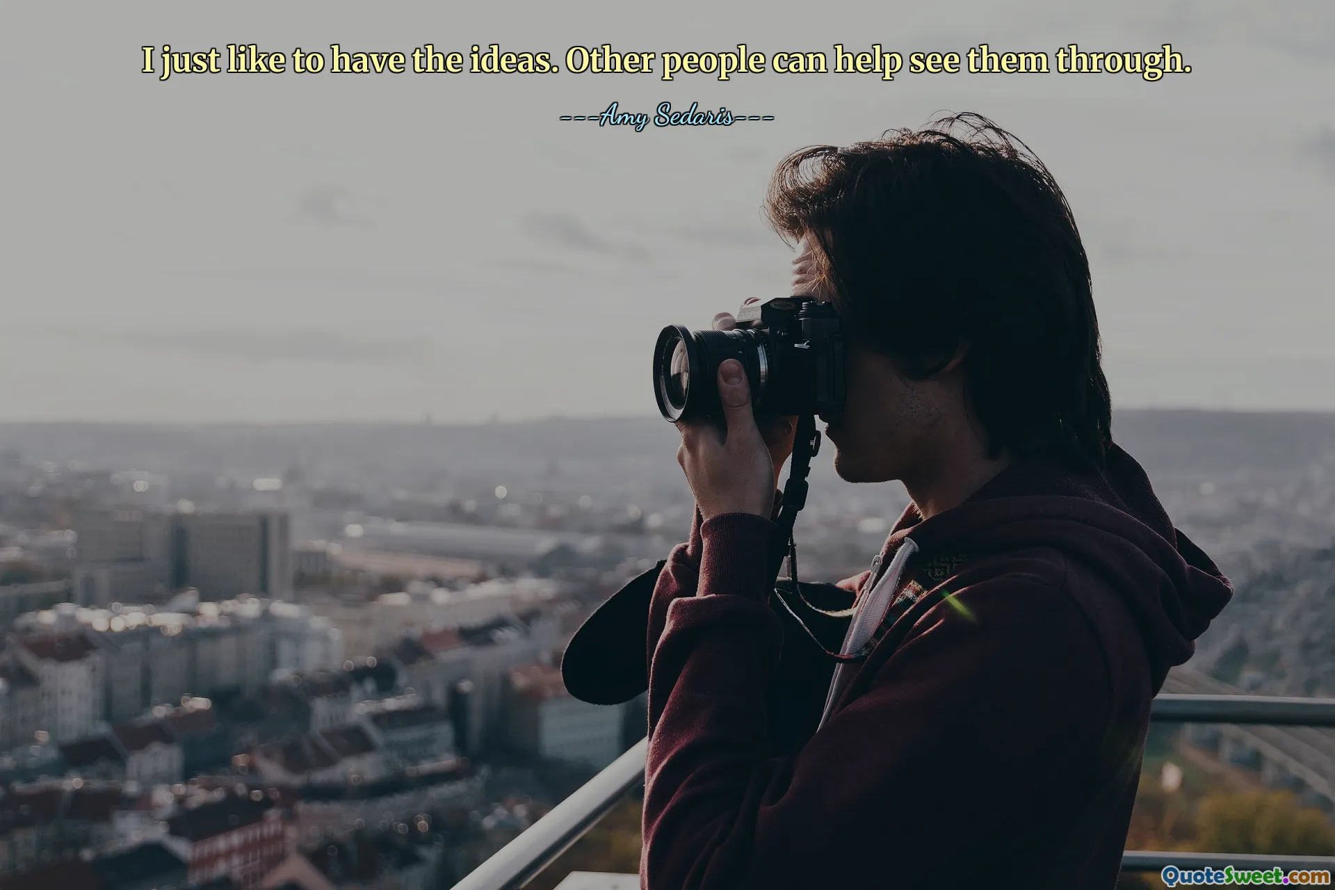 私はアイデアを持つのが好きなだけです。他の人がそれを見抜く手助けをしてくれるでしょう。