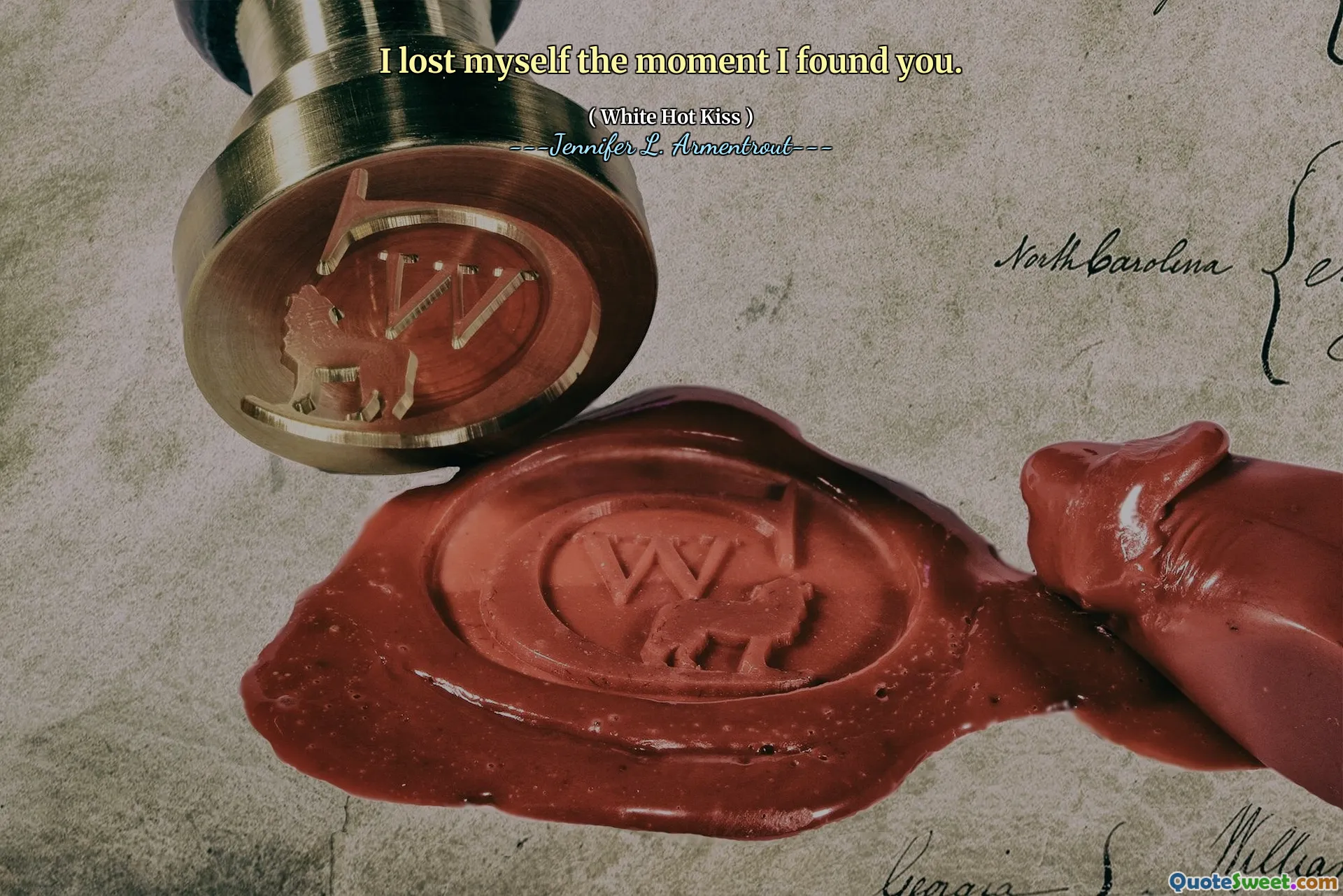 I lost myself the moment I found you.