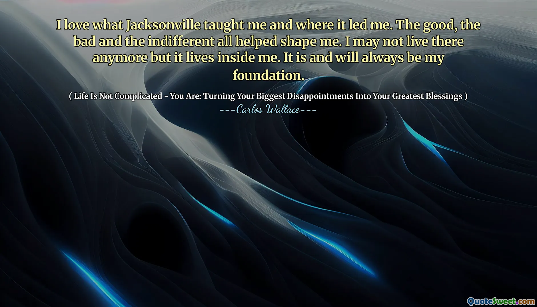 I love what Jacksonville taught me and where it led me. The good, the bad and the indifferent all helped shape me. I may not live there anymore but it lives inside me. It is and will always be my foundation.