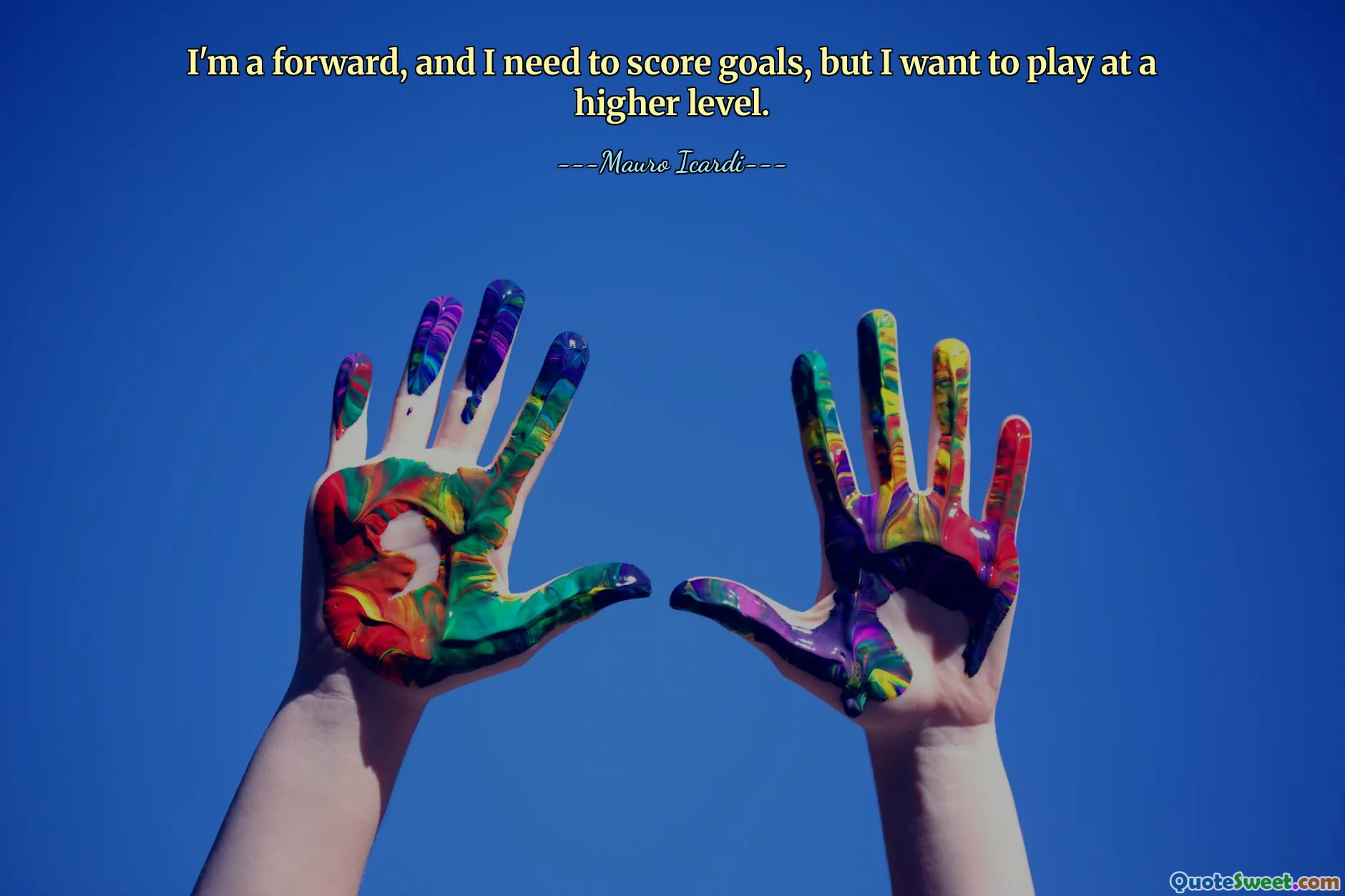 Я нападающий, и мне нужно забивать голы, но я хочу играть на более высоком уровне.