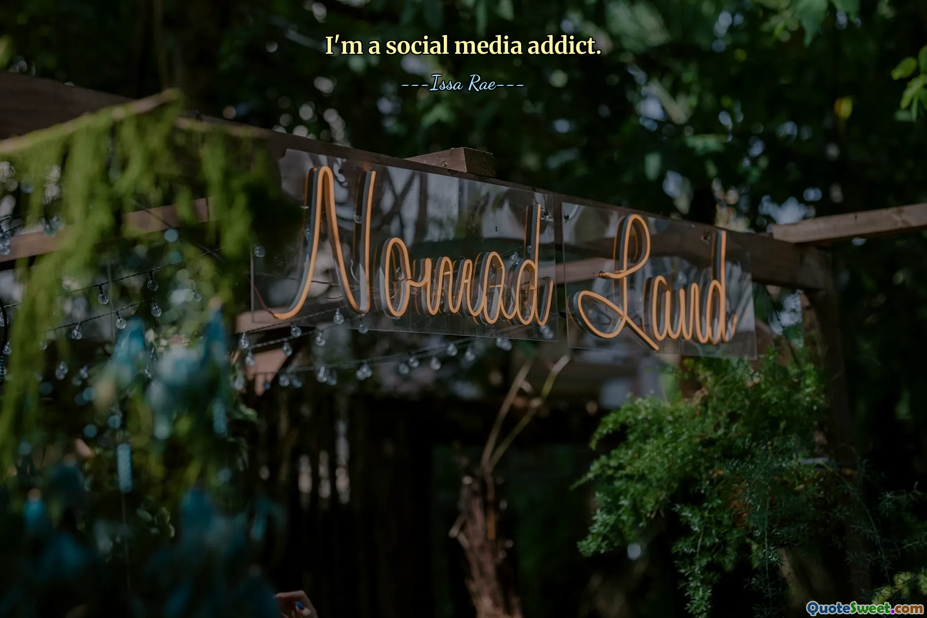 I'm a social media addict.