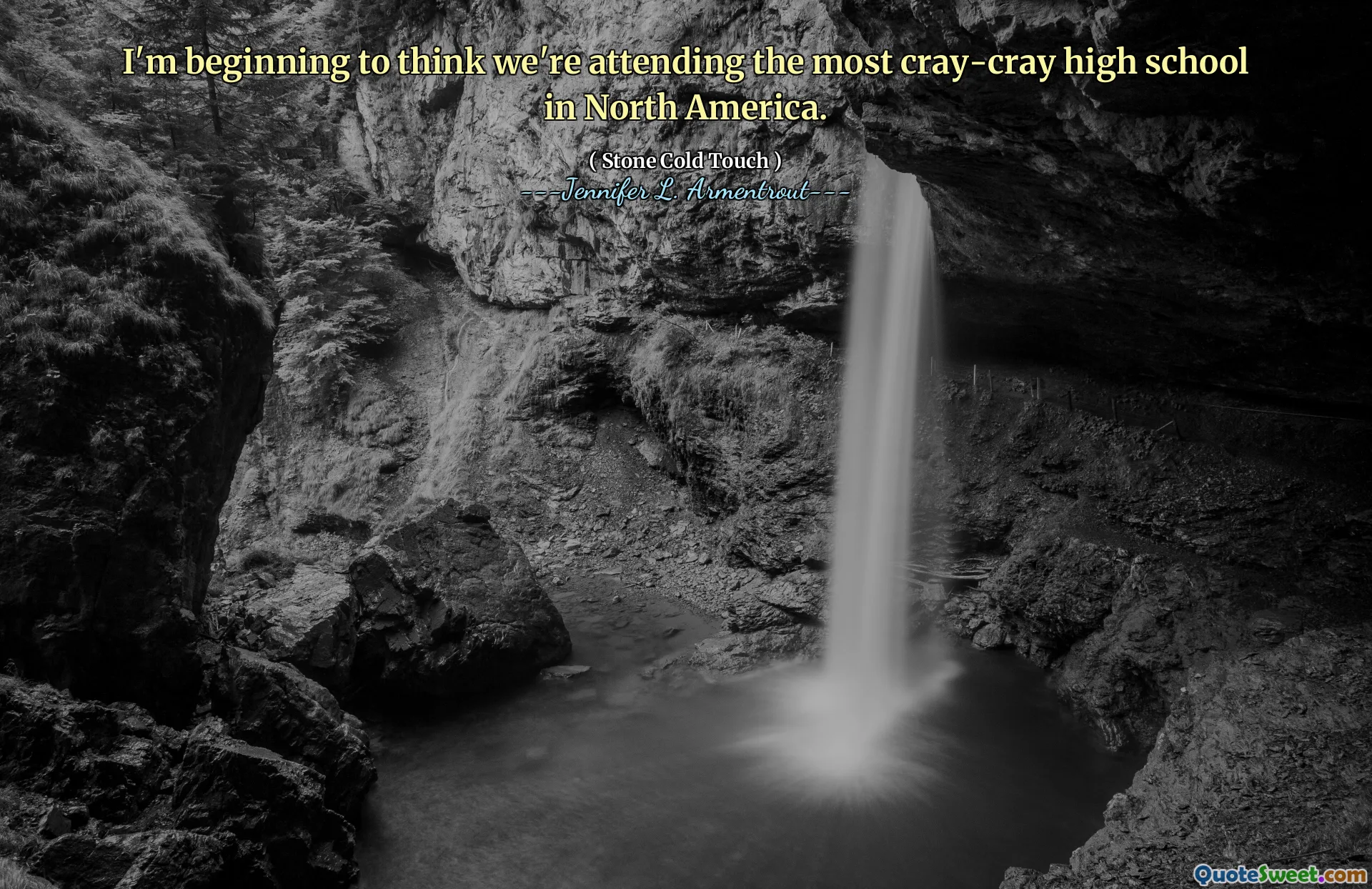 I'm beginning to think we're attending the most cray-cray high school in North America.