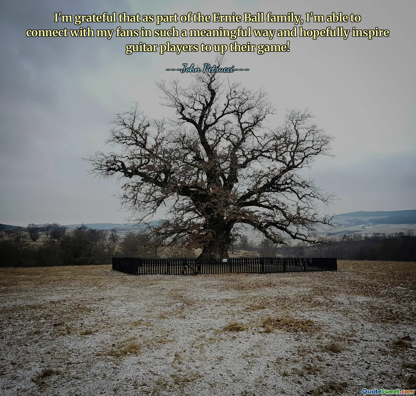 I'm grateful that as part of the Ernie Ball family, I'm able to connect with my fans in such a meaningful way and hopefully inspire guitar players to up their game!