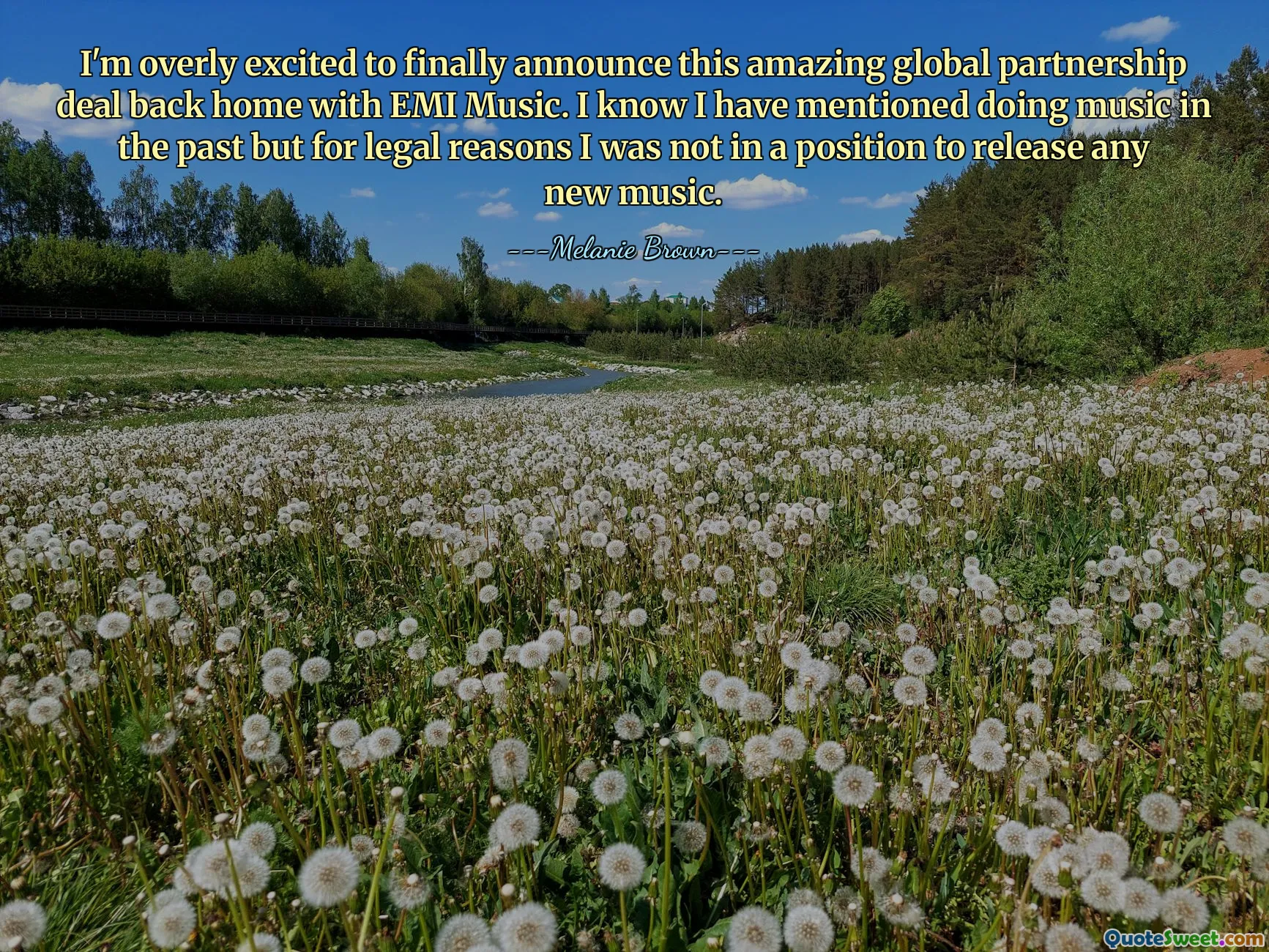 I'm overly excited to finally announce this amazing global partnership deal back home with EMI Music. I know I have mentioned doing music in the past but for legal reasons I was not in a position to release any new music.