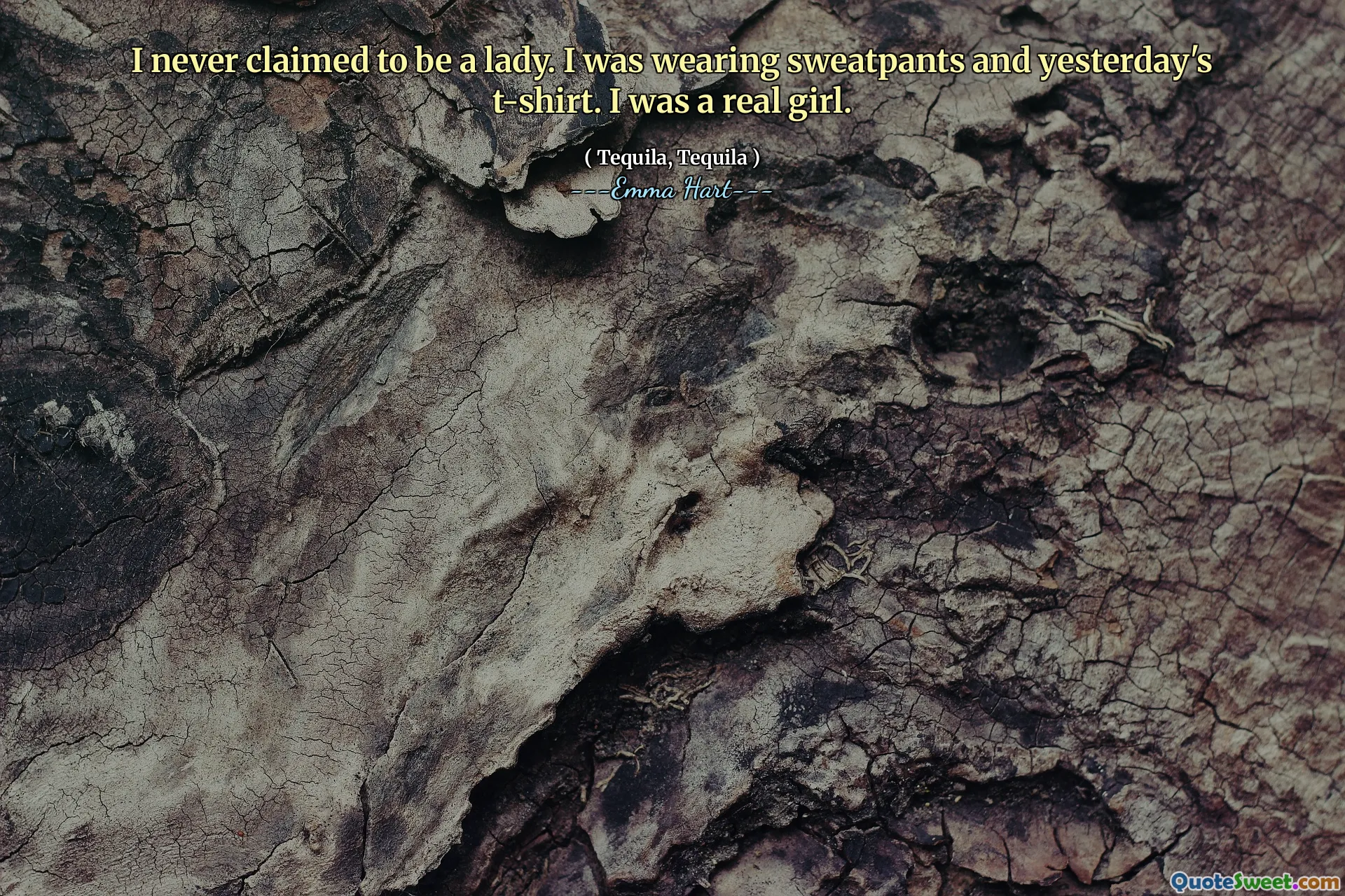 Jeg hevdet aldri å være en dame. Jeg hadde på meg joggebukse og gårsdagens t-skjorte. Jeg var en ekte jente.