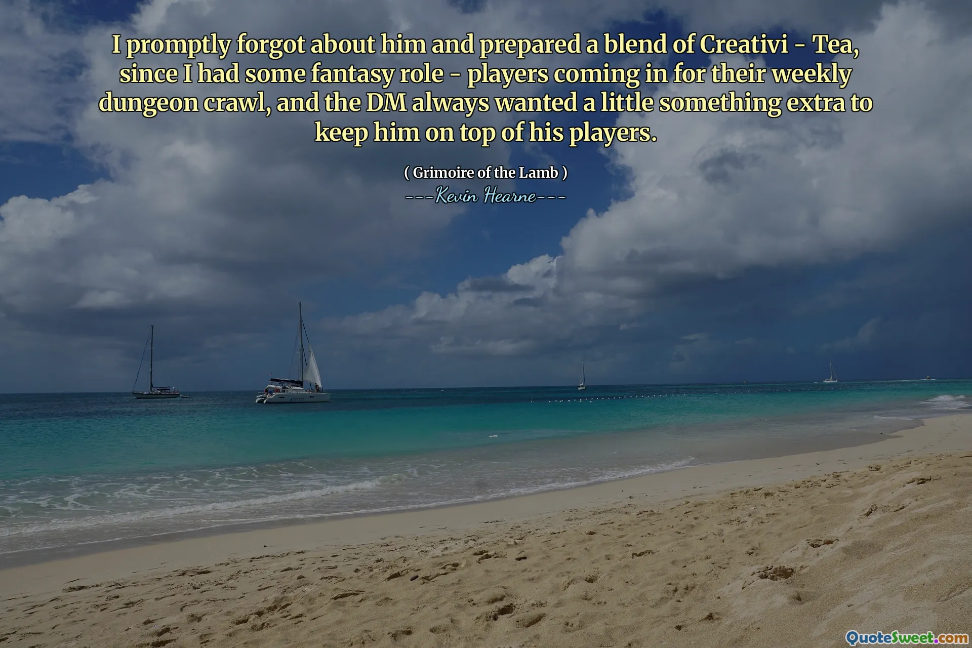 I promptly forgot about him and prepared a blend of Creativi - Tea, since I had some fantasy role - players coming in for their weekly dungeon crawl, and the DM always wanted a little something extra to keep him on top of his players.