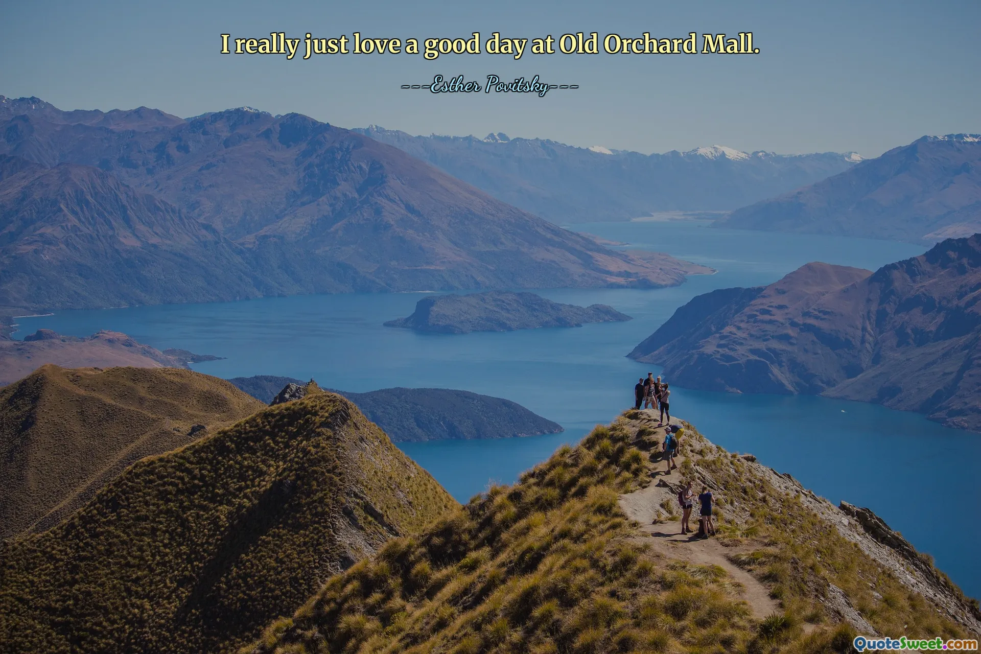 I really just love a good day at Old Orchard Mall.