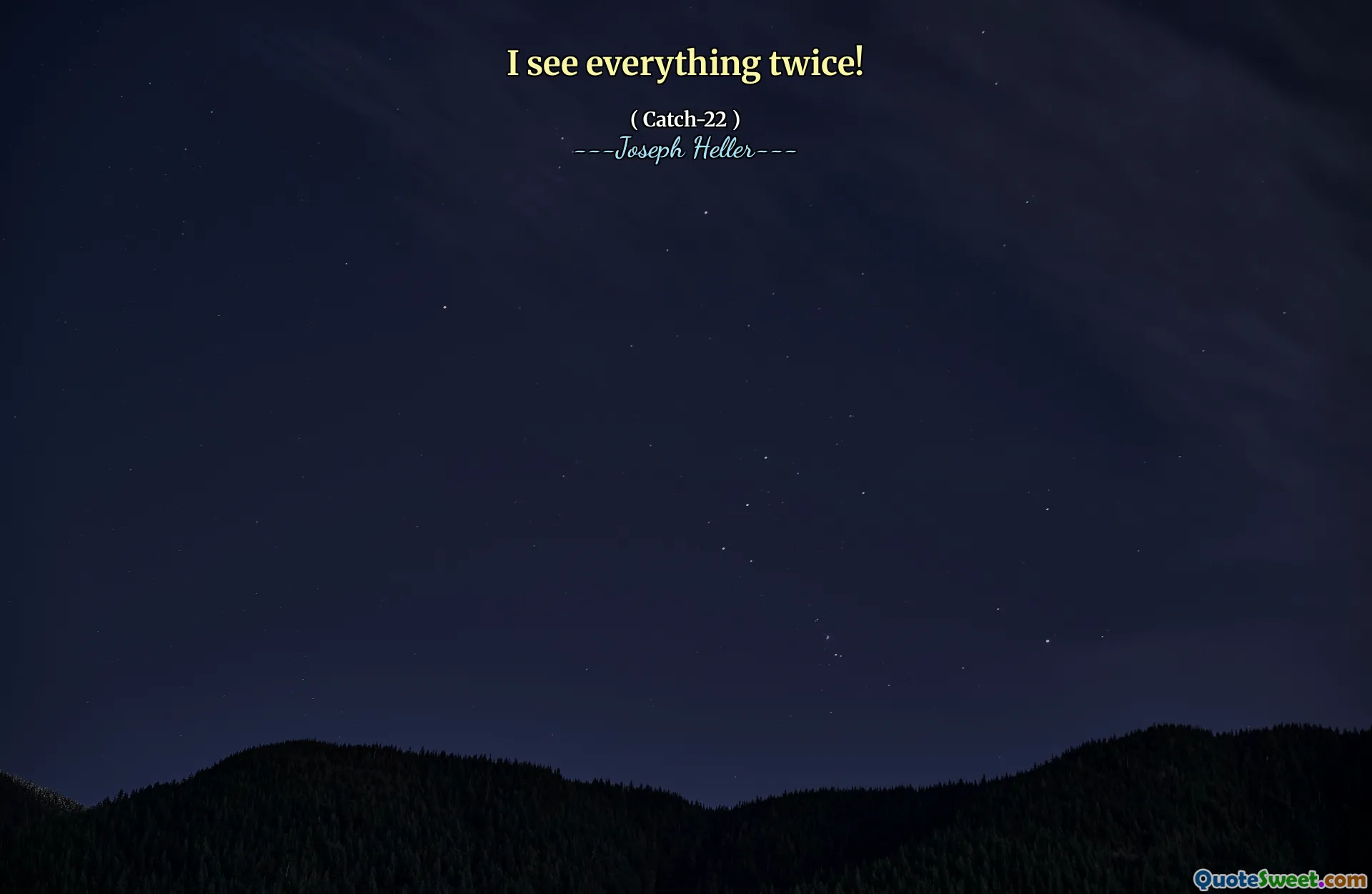 Я вижу все дважды!