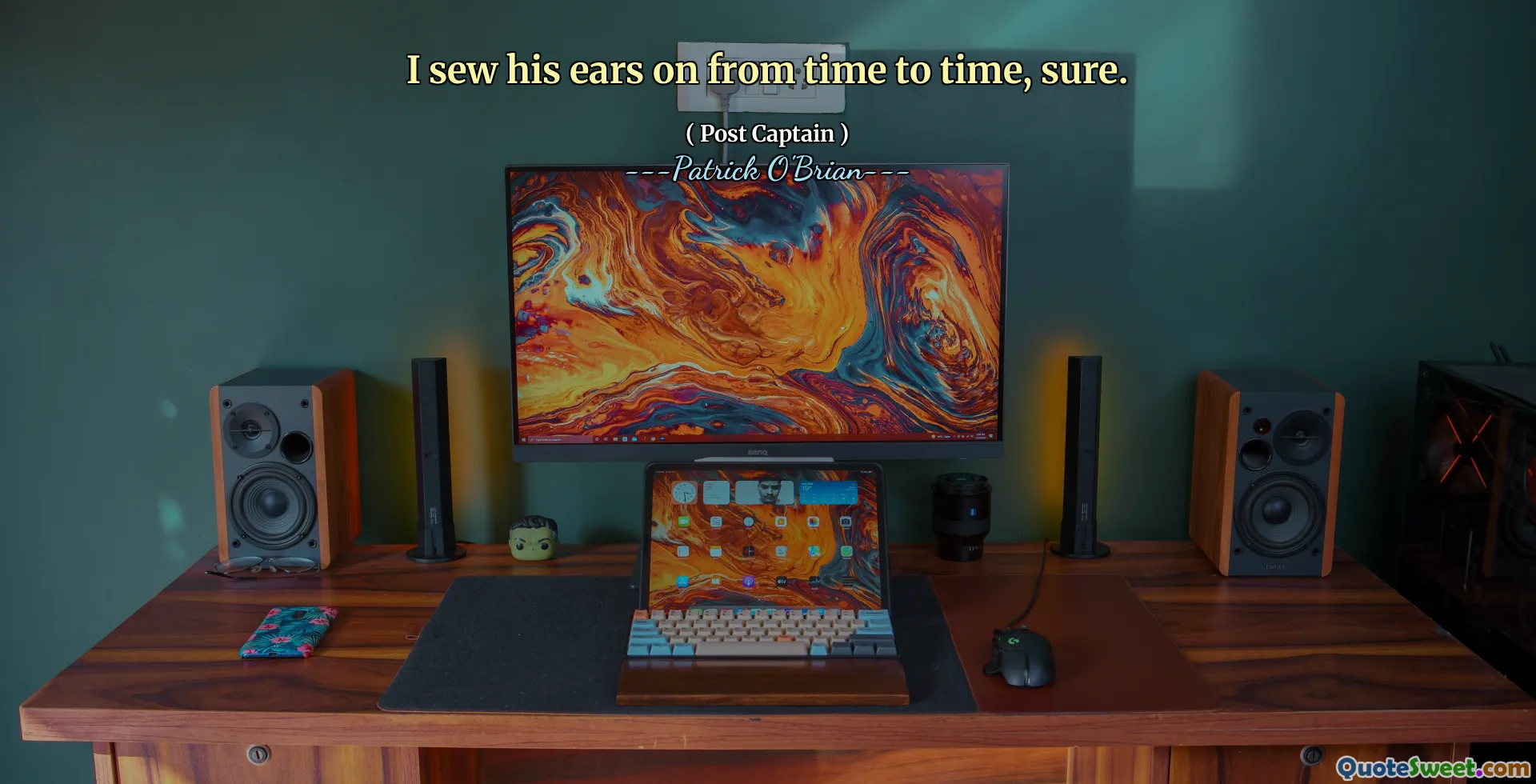 I sew his ears on from time to time, sure.