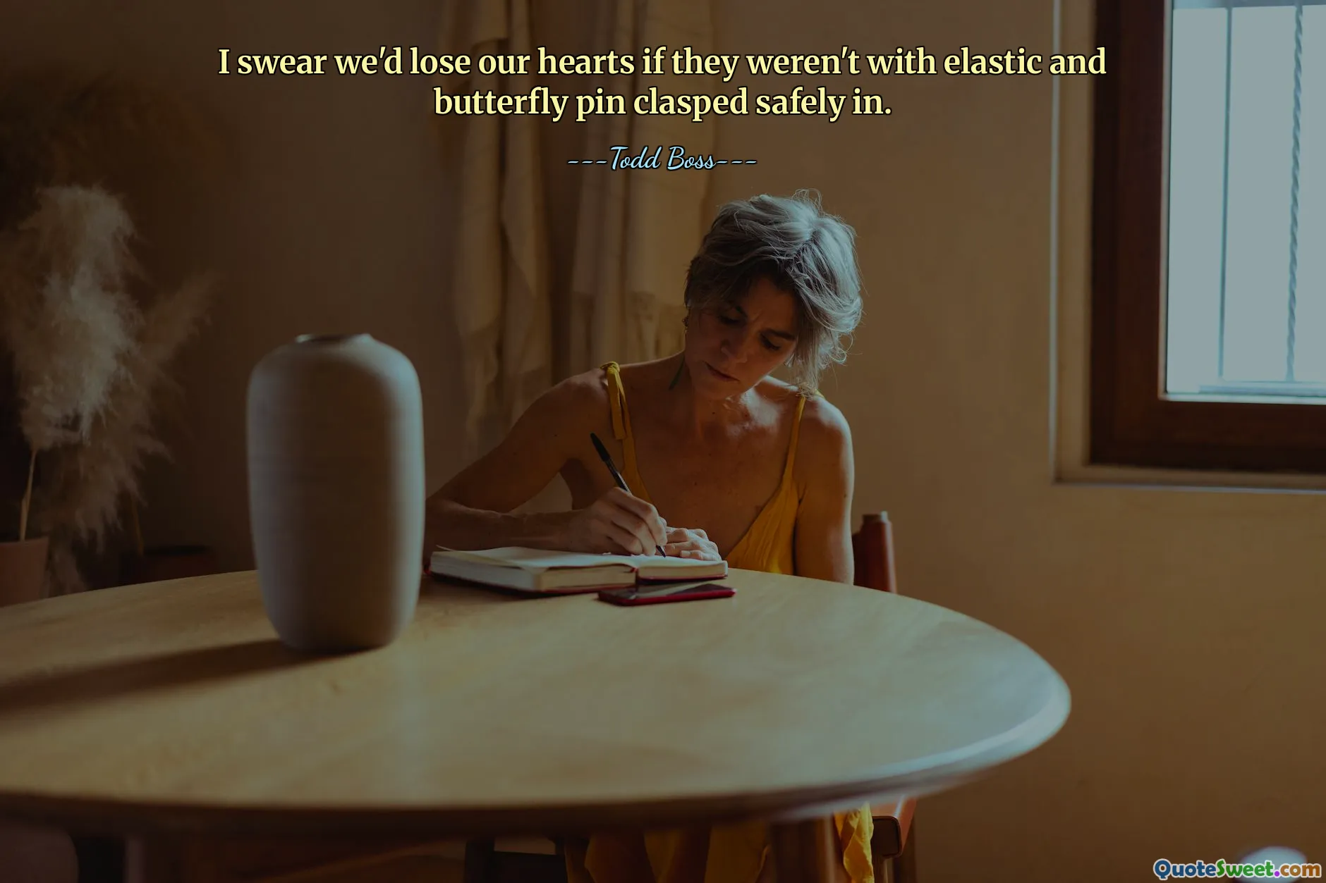 I swear we'd lose our hearts if they weren't with elastic and butterfly pin clasped safely in.