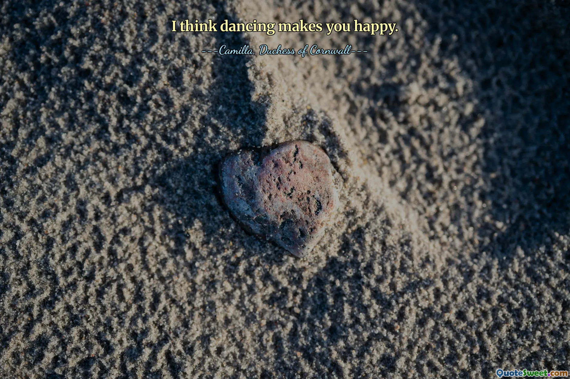 I think dancing makes you happy.