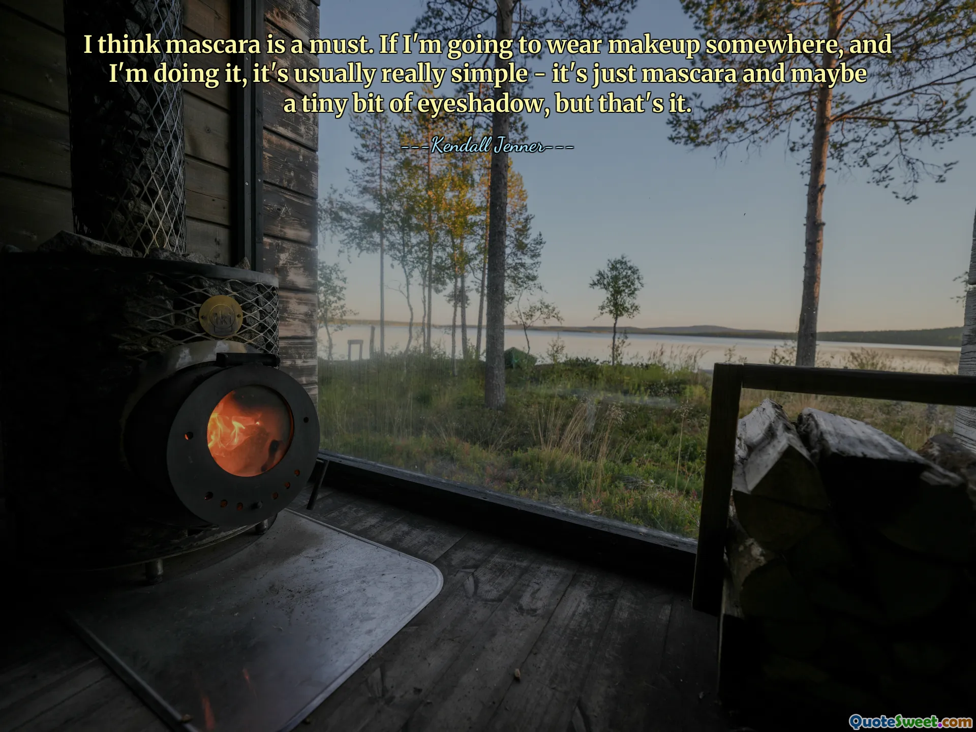 I think mascara is a must. If I'm going to wear makeup somewhere, and I'm doing it, it's usually really simple - it's just mascara and maybe a tiny bit of eyeshadow, but that's it.
