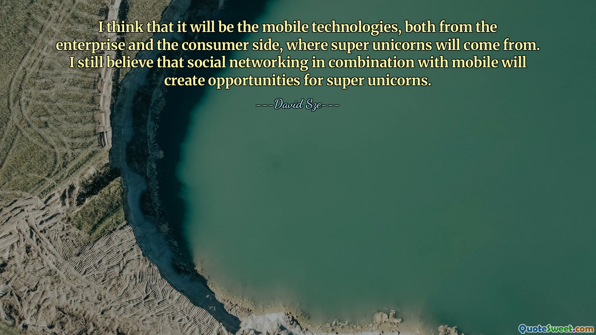 Myslím, že to budou mobilní technologie, jak z podnikové, tak i spotřebitelské strany, odkud budou super jednorožci pocházet. Stále věřím, že sociální sítě v kombinaci s mobilem vytvoří příležitosti pro super jednorožce.