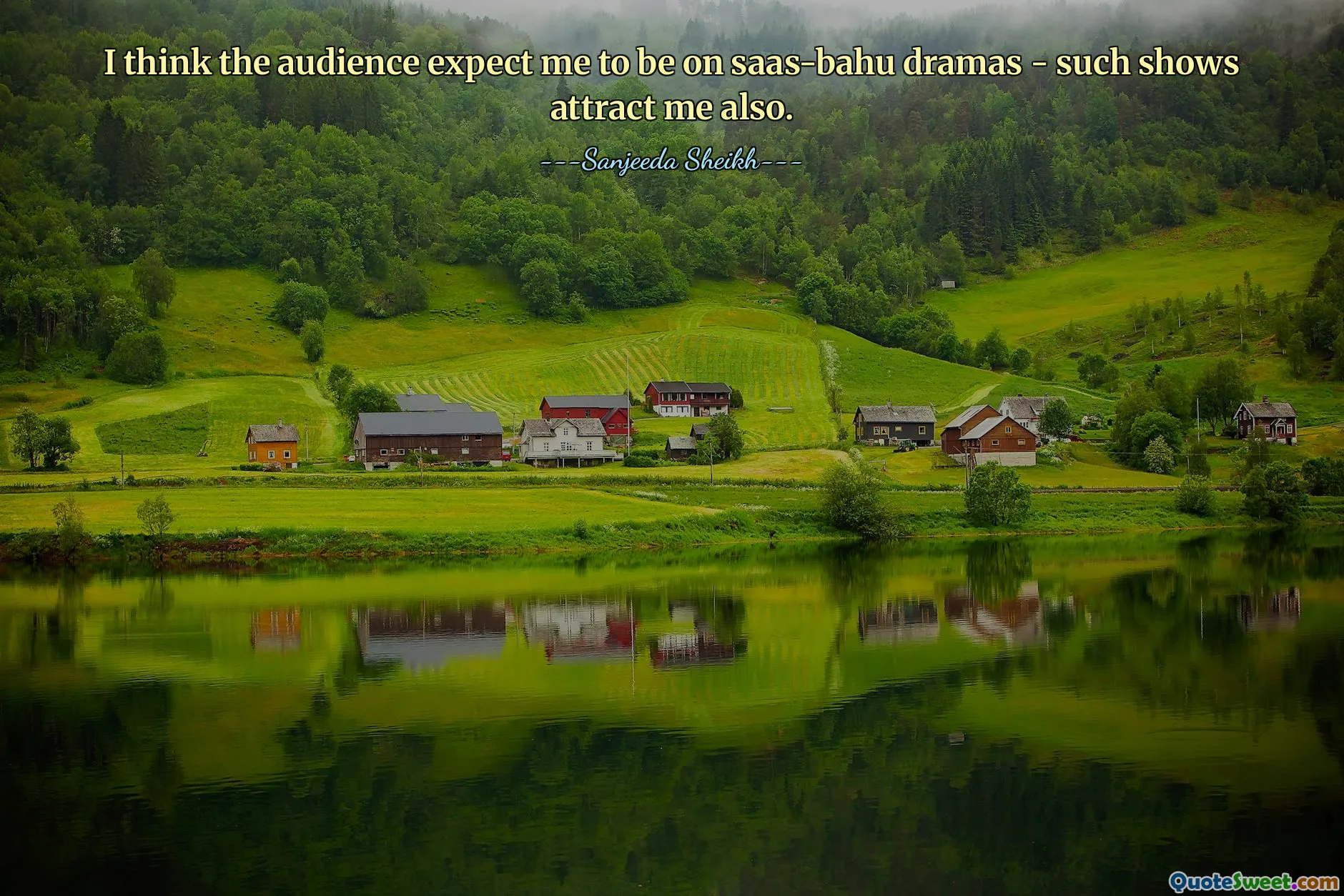 मुझे लगता है कि दर्शक मुझसे सास-बहू नाटकों में शामिल होने की उम्मीद करते हैं - ऐसे शो मुझे भी आकर्षित करते हैं।