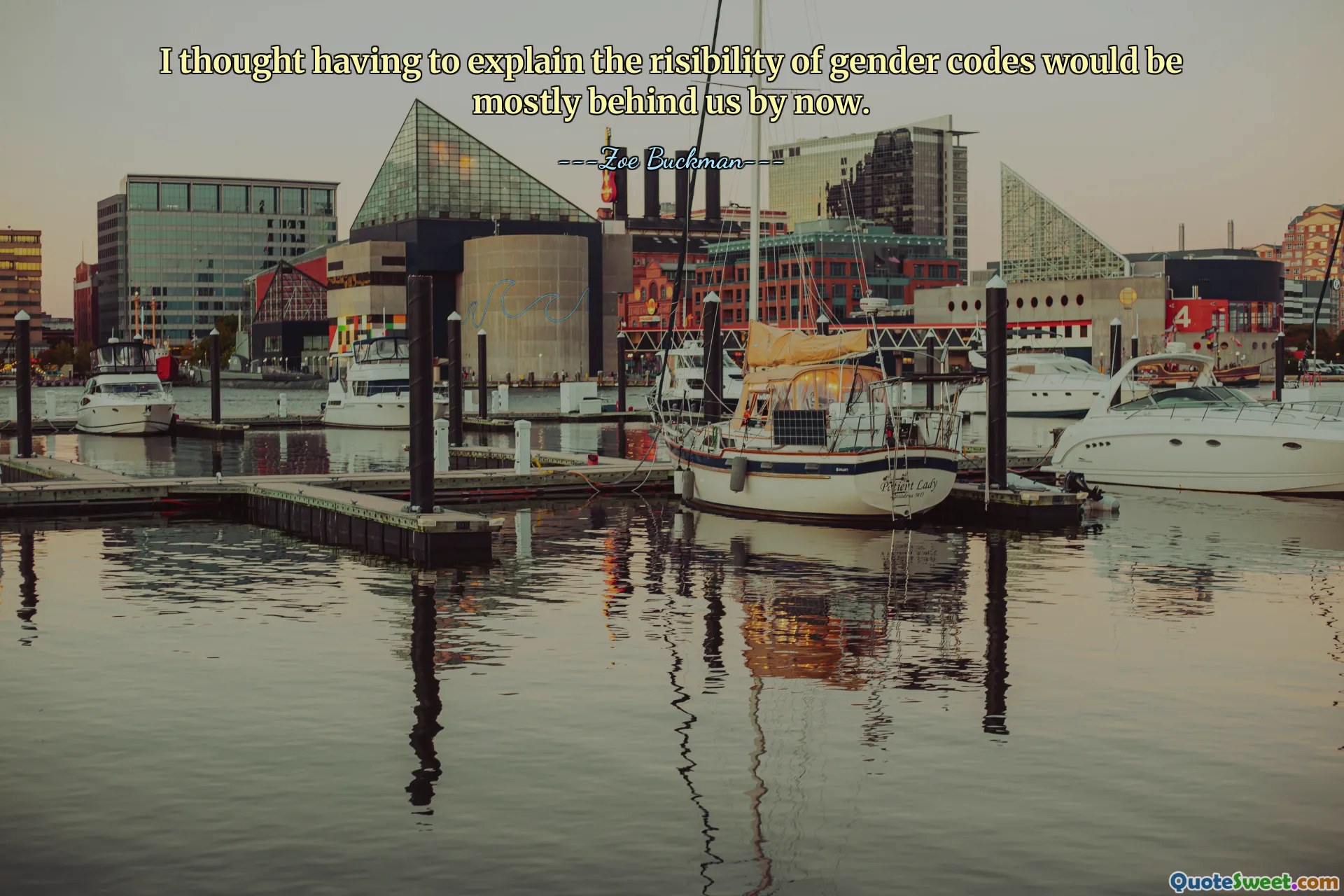 I thought having to explain the risibility of gender codes would be mostly behind us by now.