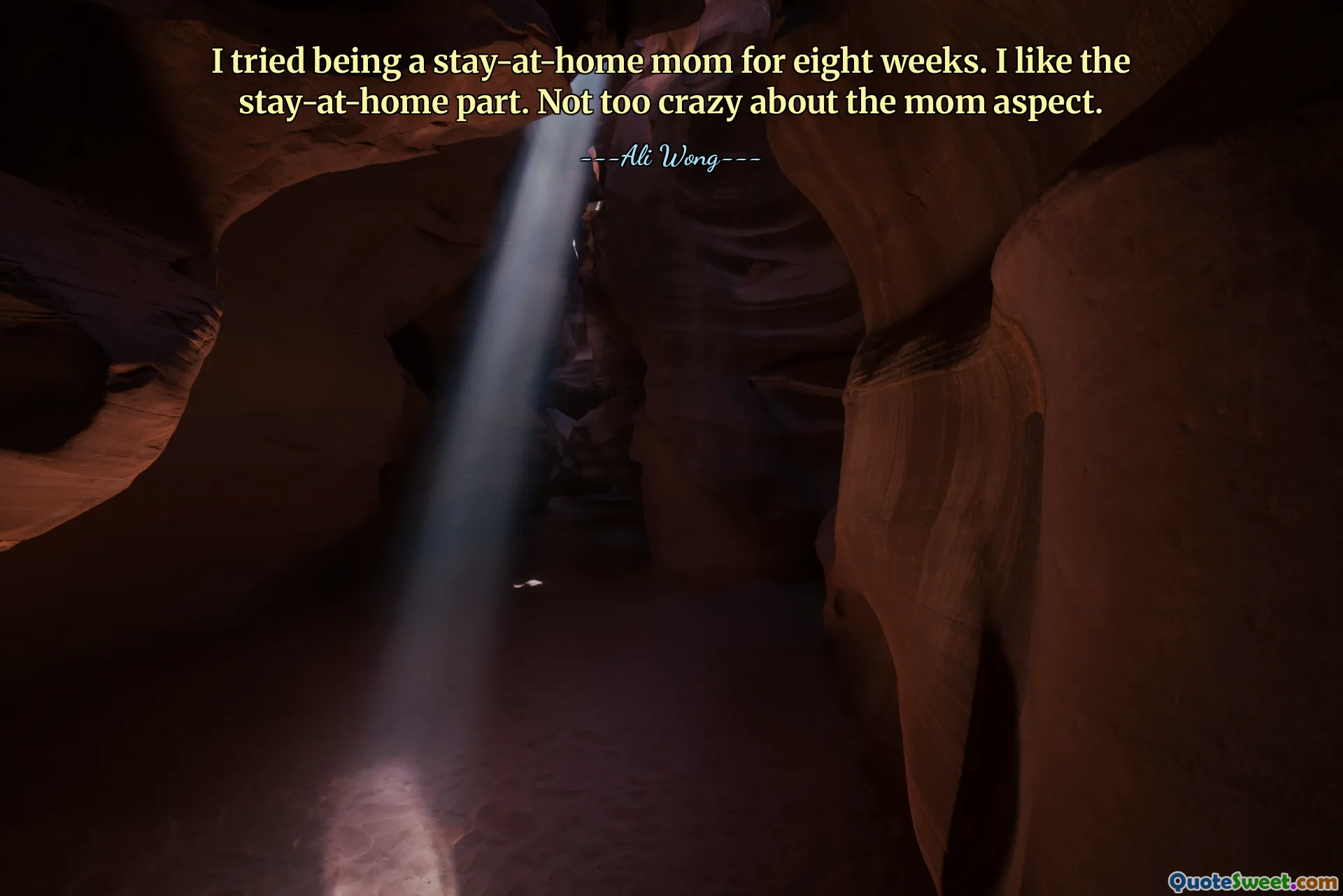 I tried being a stay-at-home mom for eight weeks. I like the stay-at-home part. Not too crazy about the mom aspect.