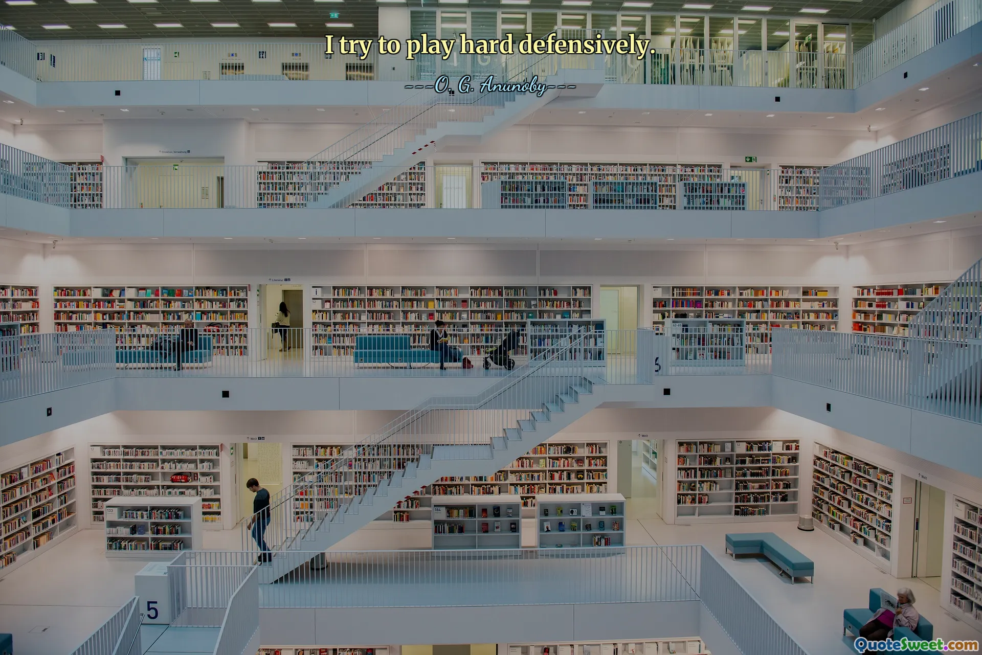 I try to play hard defensively.