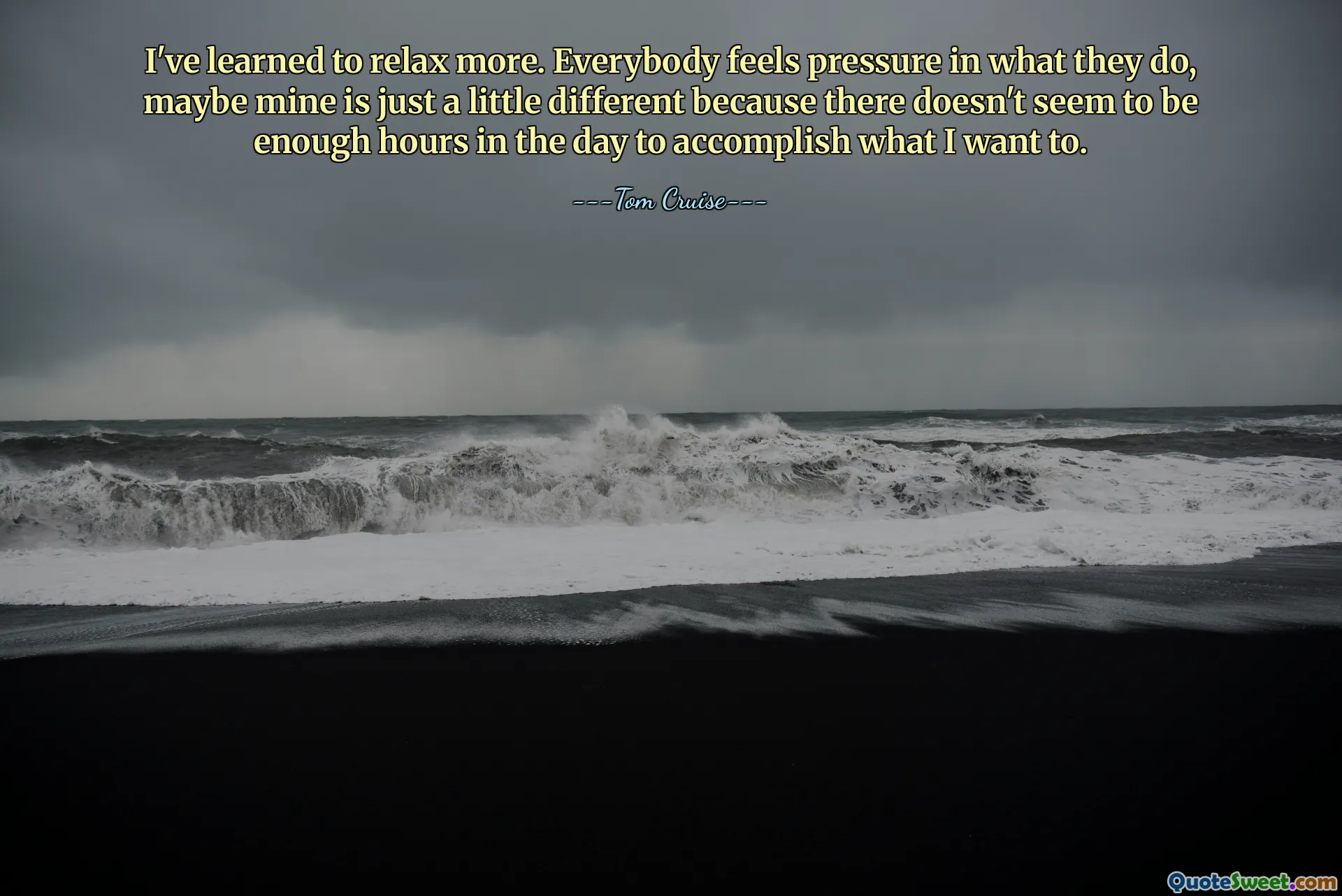 Jeg har lært å slappe mer av. Alle føler press i det de gjør, kanskje min er bare litt annerledes fordi det ikke ser ut til å være nok timer i døgnet til å oppnå det jeg vil.