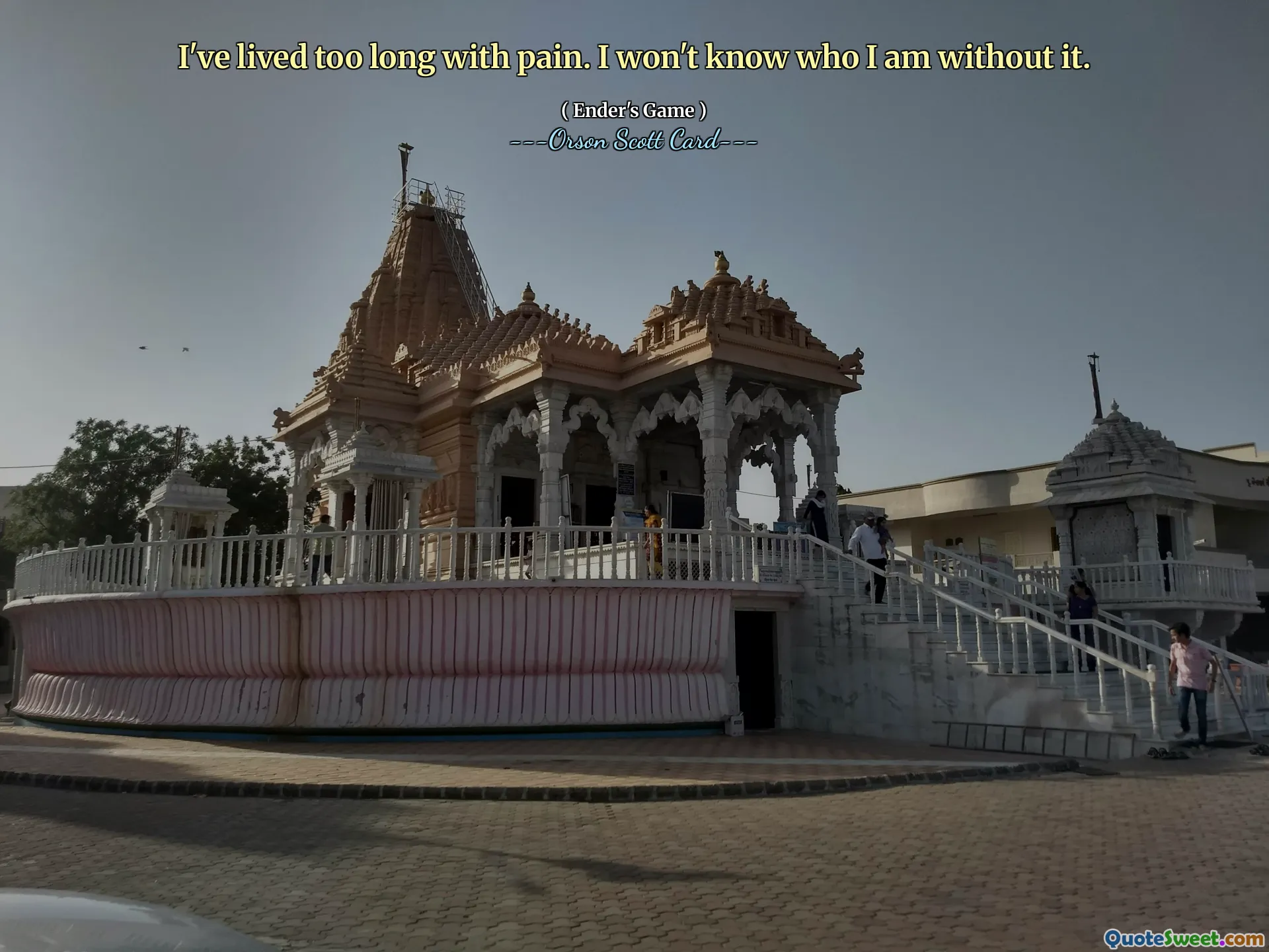 Aku sudah hidup terlalu lama dengan rasa sakit. Saya tidak akan tahu siapa saya tanpanya.