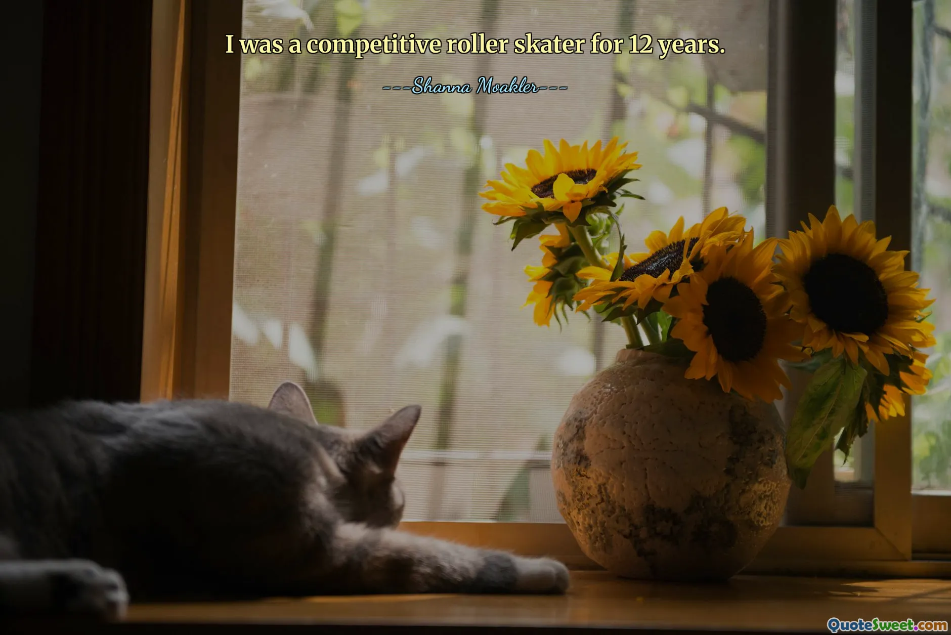 I was a competitive roller skater for 12 years.