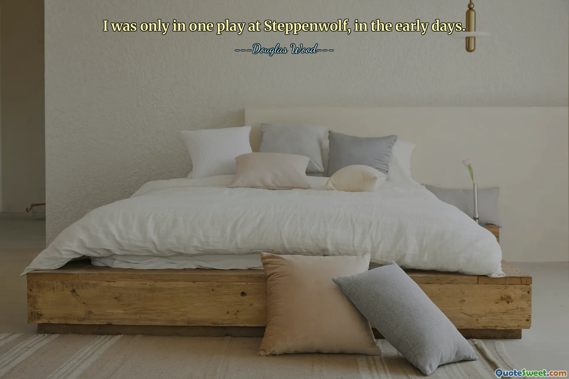 I was only in one play at Steppenwolf, in the early days.