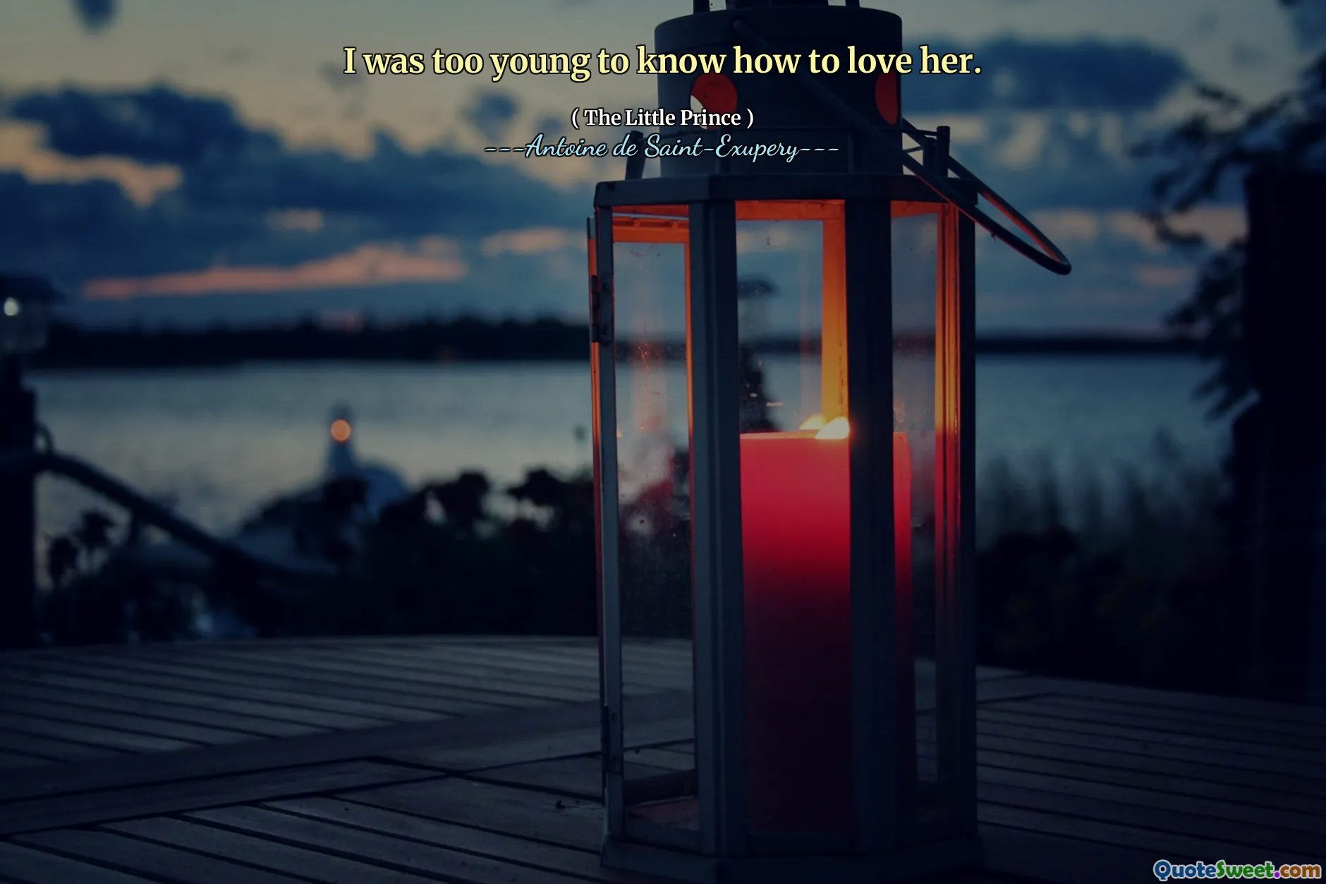 I was too young to know how to love her.