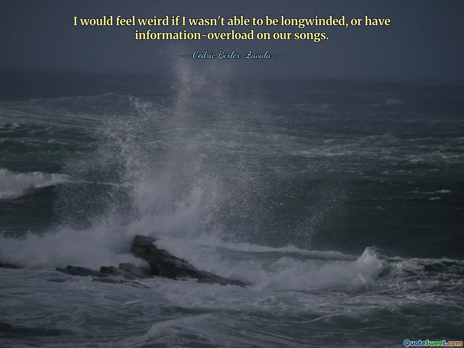 უცნაურად ვიგრძნობდი თავს, თუ არ შემეძლო დიდხანს ვიყო ან არ მქონოდა ინფორმაცია-გადატვირთვა ჩვენს სიმღერებზე.