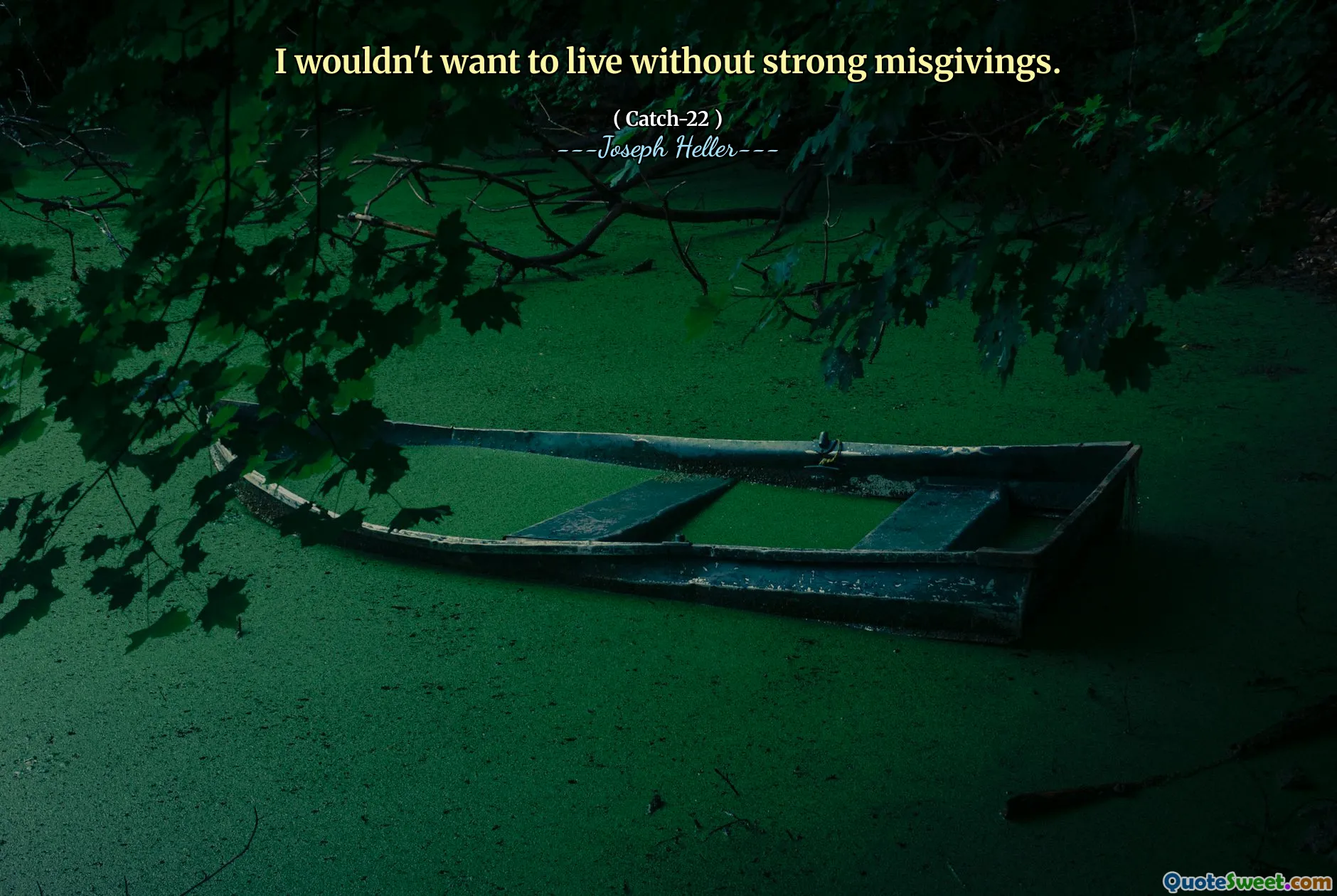 Jeg ville ikke ønske å leve uten sterke bekymringer.