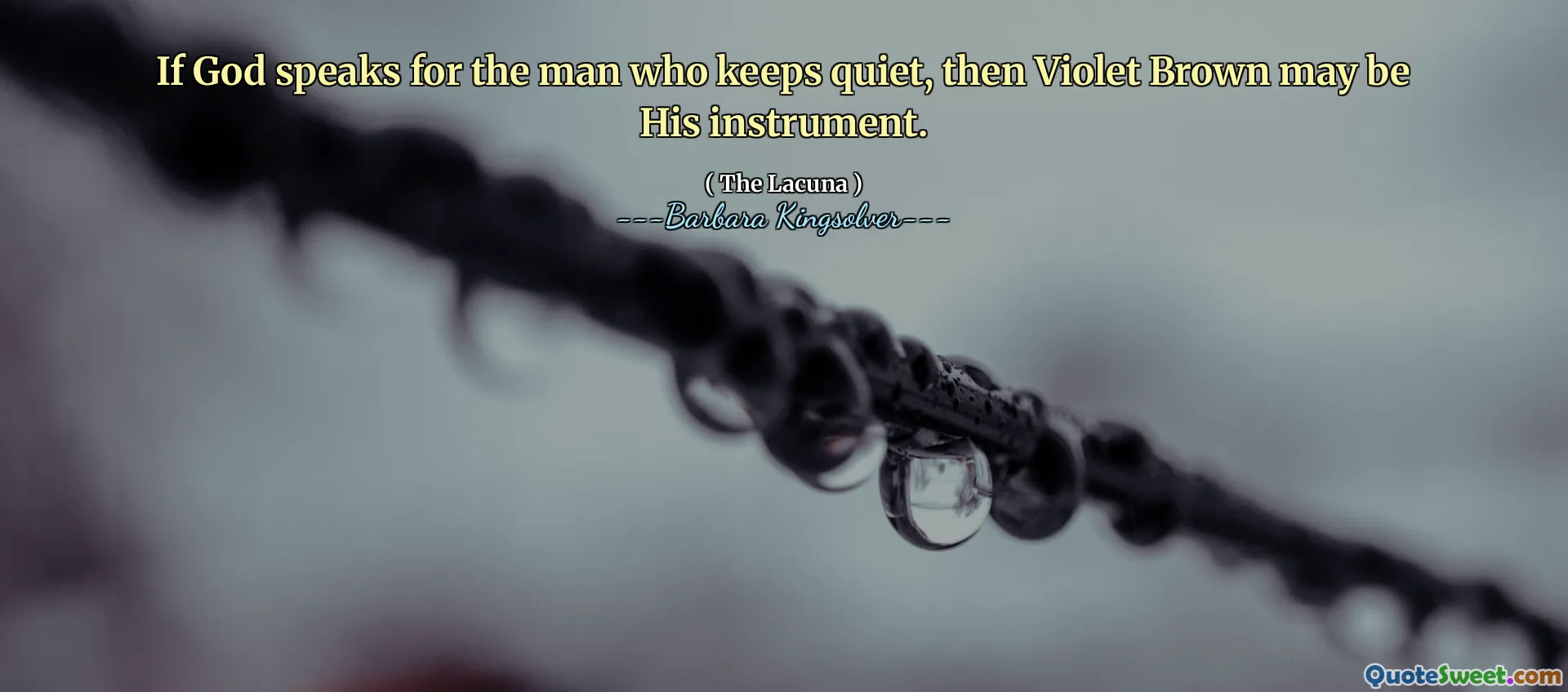 Dacă Dumnezeu vorbește pentru omul care ține liniște, atunci Violet Brown poate fi instrumentul său.