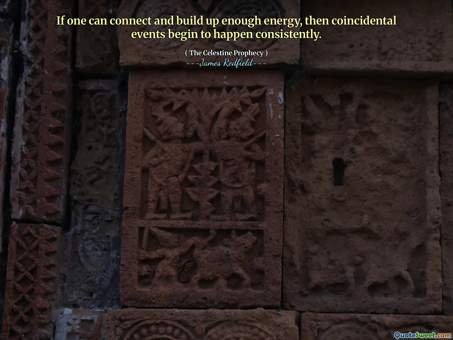 If one can connect and build up enough energy, then coincidental events begin to happen consistently.