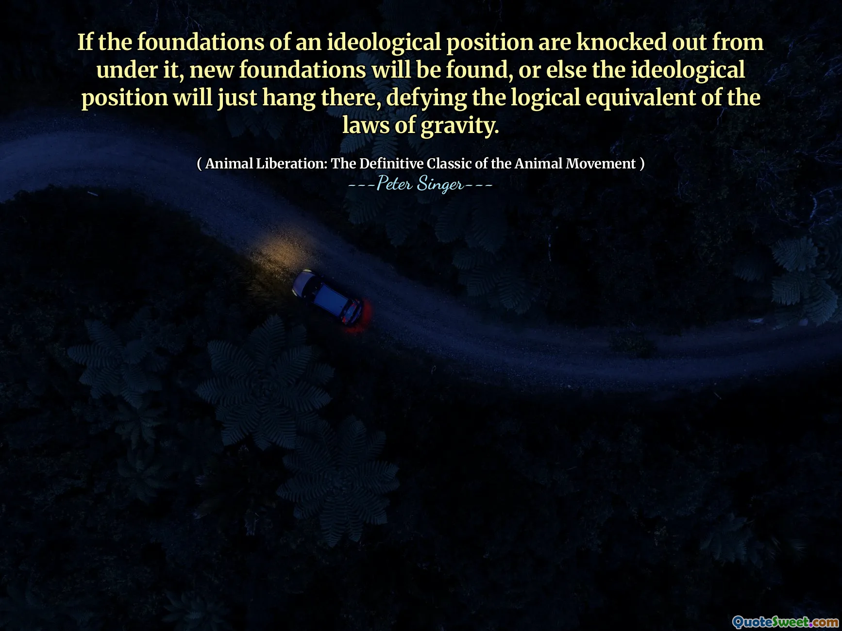 If the foundations of an ideological position are knocked out from under it, new foundations will be found, or else the ideological position will just hang there, defying the logical equivalent of the laws of gravity.