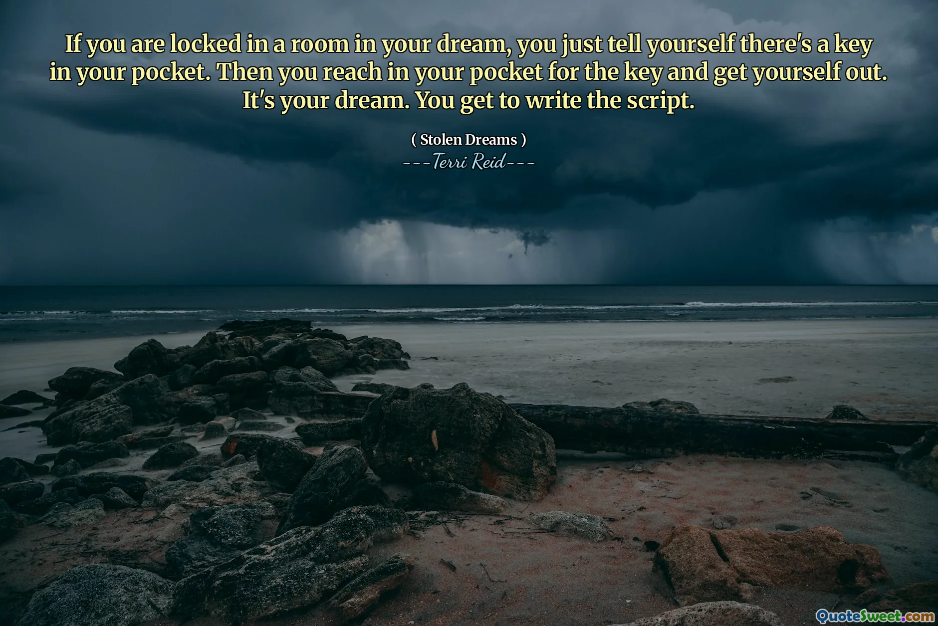 If you are locked in a room in your dream, you just tell yourself there's a key in your pocket. Then you reach in your pocket for the key and get yourself out. It's your dream. You get to write the script.