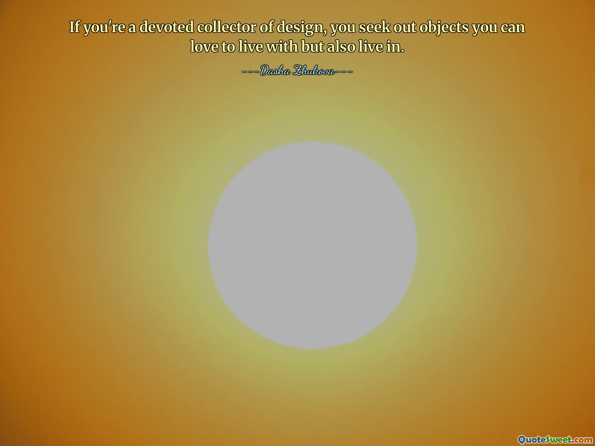 Jika Anda seorang kolektor setia desain, Anda mencari benda-benda yang Anda sukai untuk ditinggali tetapi juga ditinggali.