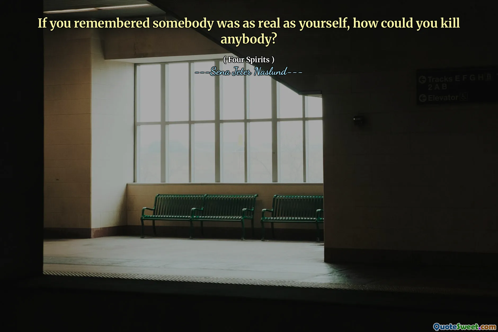 Se você se lembrava de alguém era tão real quanto você mesmo, como você poderia matar alguém?