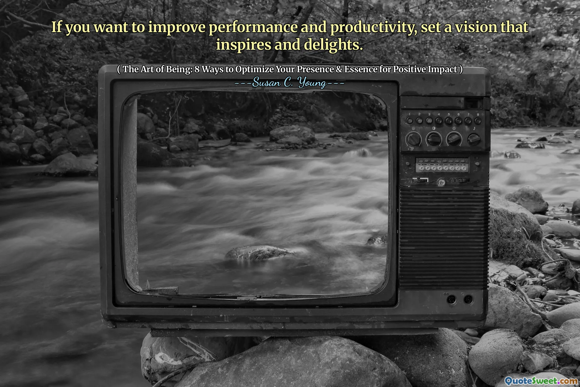 If you want to improve performance and productivity, set a vision that inspires and delights.