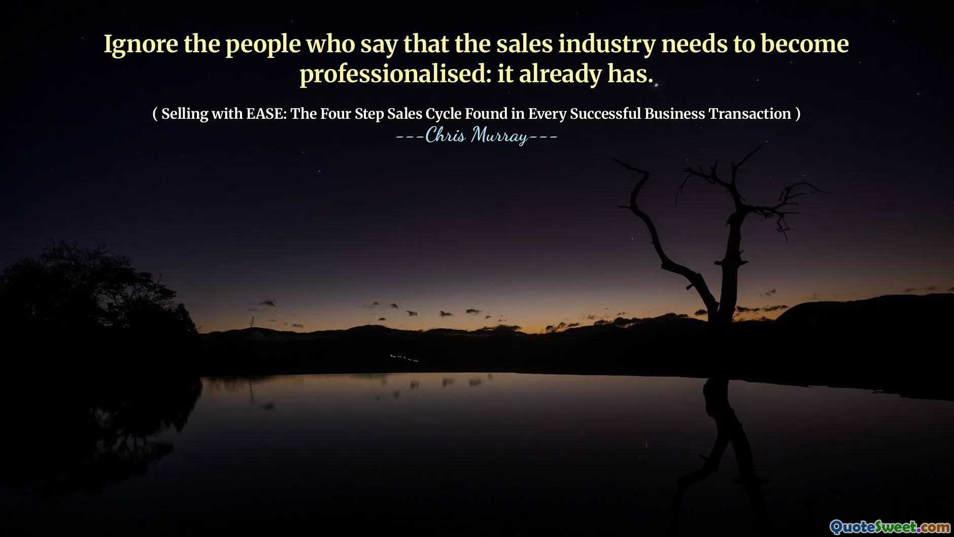 Ignorera de människor som säger att säljbranschen måste bli professionaliserad: den har redan.