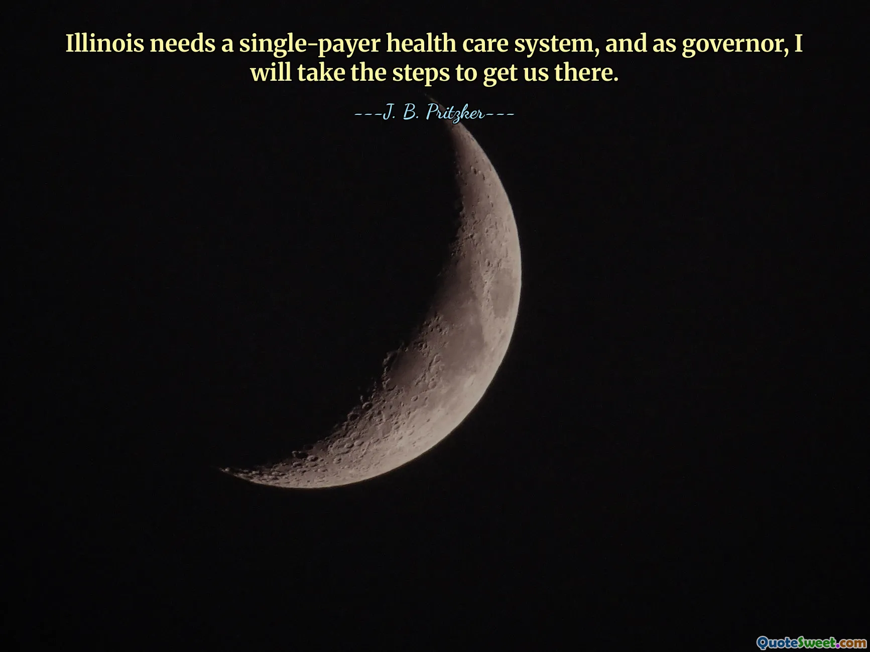 イリノイ州には単一支払いの医療制度が必要であり、私は知事として、そこに到達するための措置を講じます。