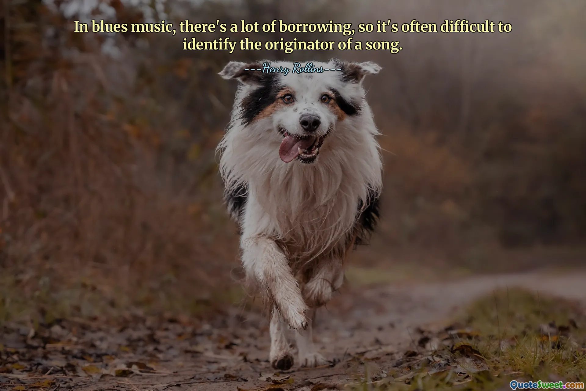 V bluesové hudbě se hodně půjčuje, takže je často obtížné identifikovat původce písně.