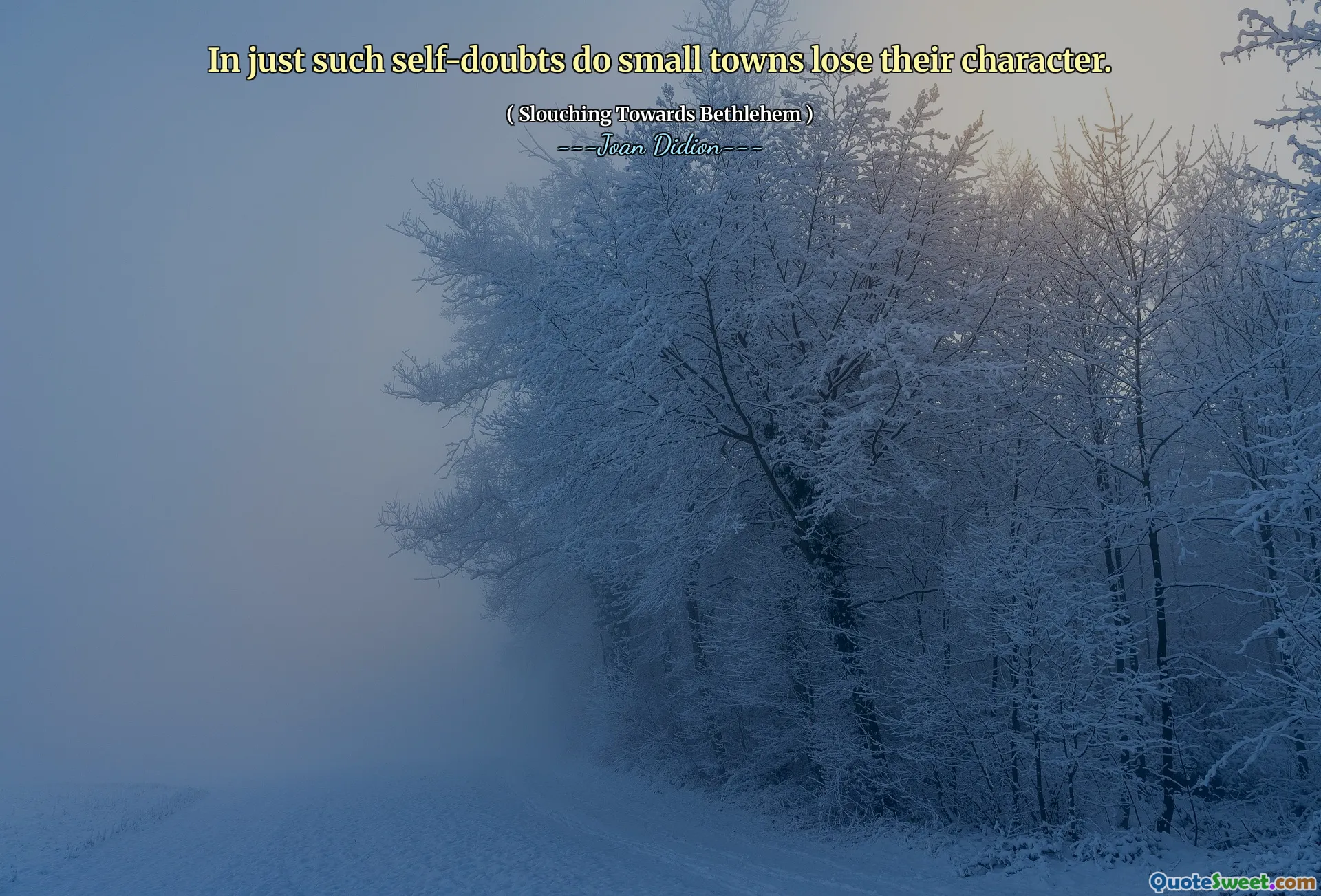 在这样的自我怀疑中，小镇失去了角色。